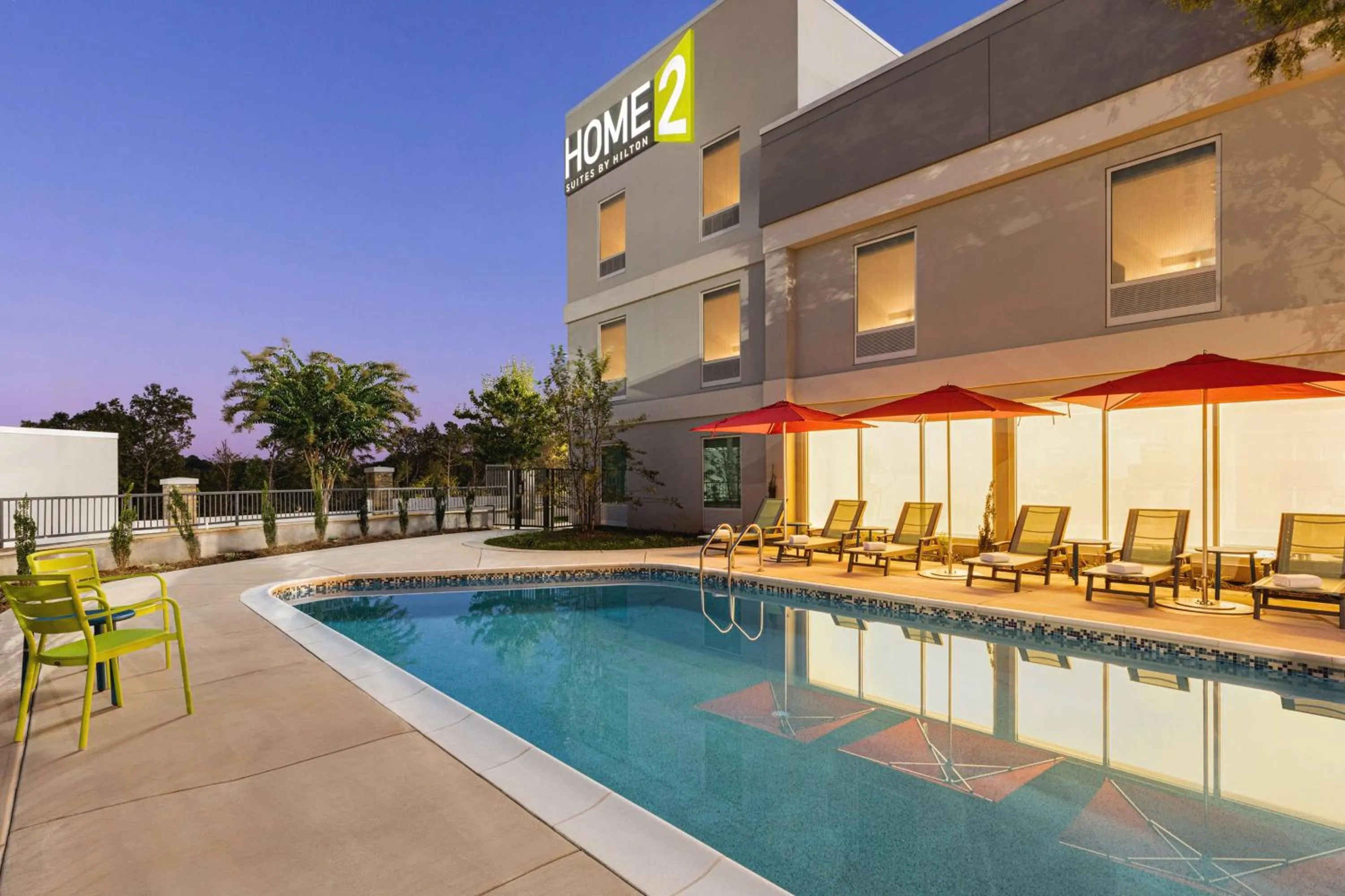 Pool view in Home2 Suites By Hilton Dalton