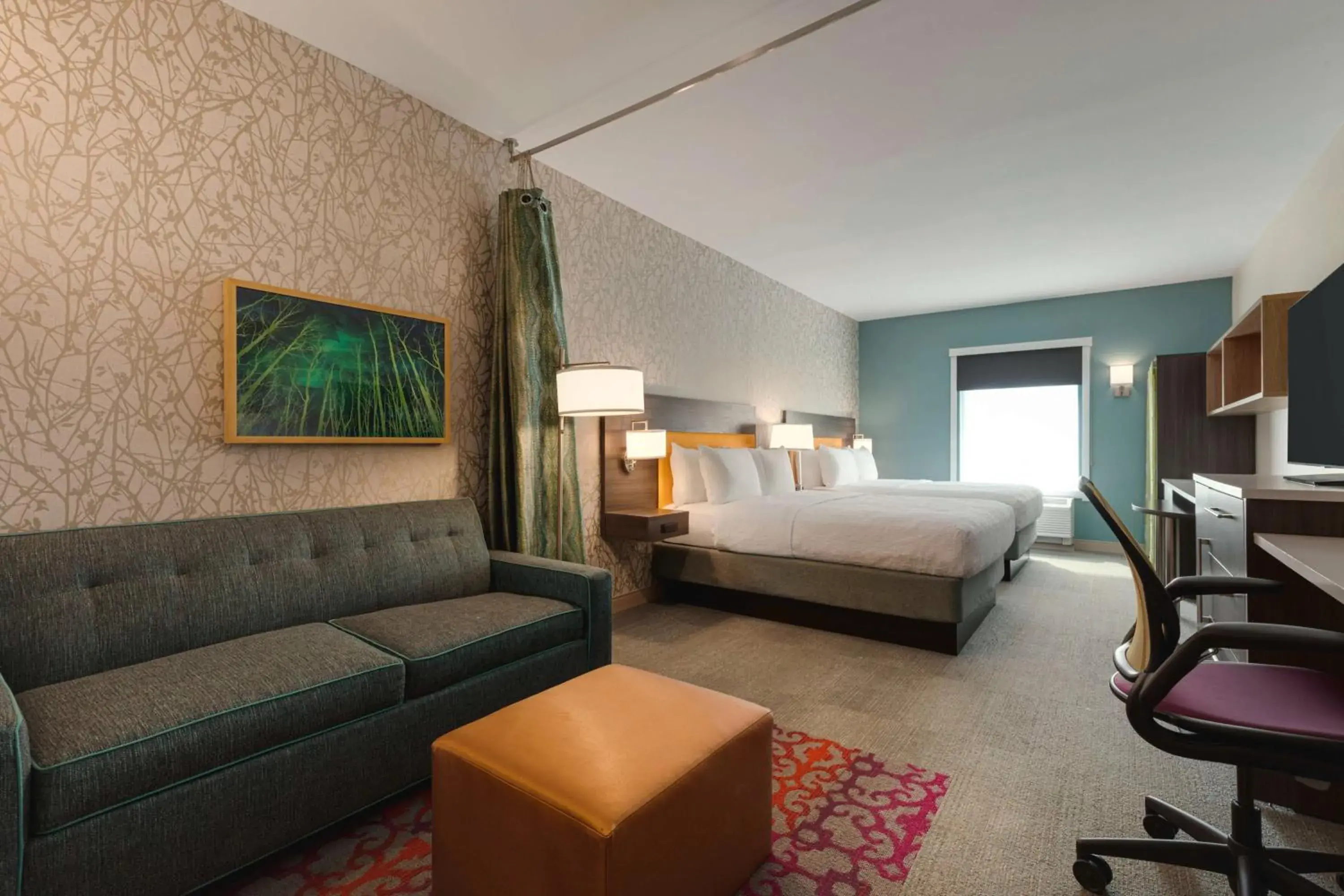 Living room, Bed in Home2 Suites By Hilton Dalton Living room, Bed in Home2 Suites By Hilton Dalton