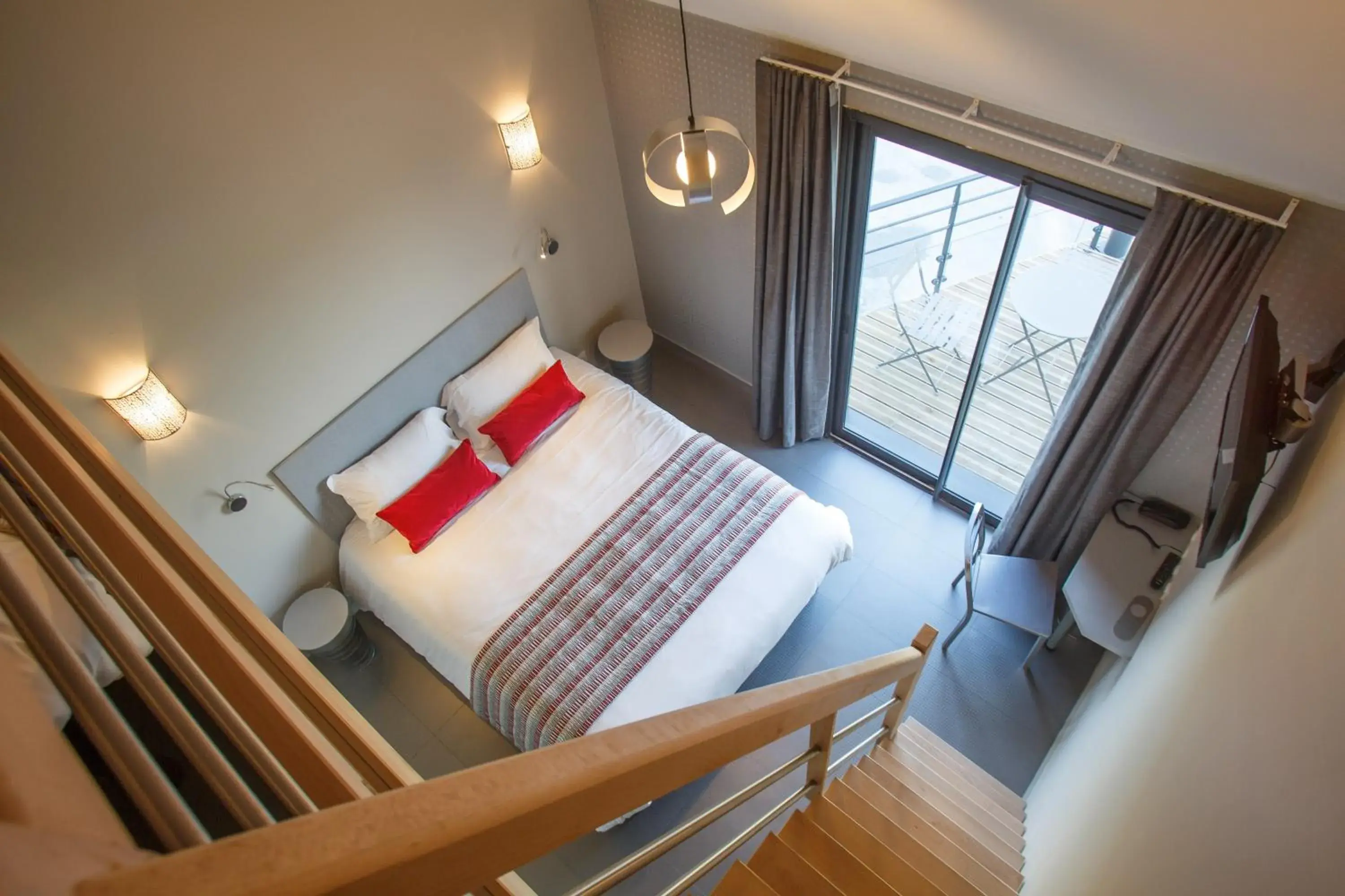 Bedroom, Bed in LOGIS Hôtel-restaurant IMAGO Bedroom, Bed in LOGIS Hôtel-restaurant IMAGO