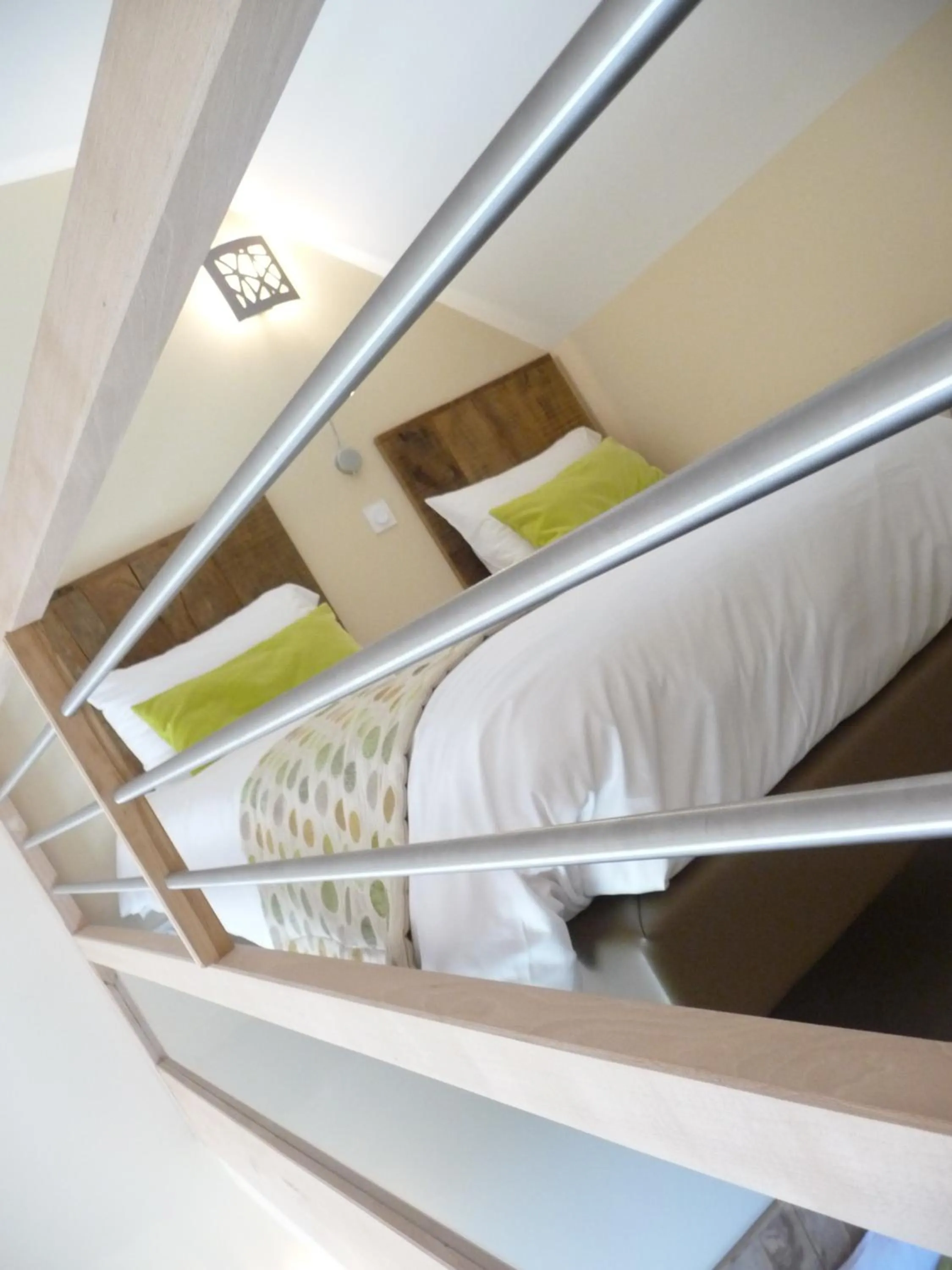 Bed in LOGIS Hôtel-restaurant IMAGO