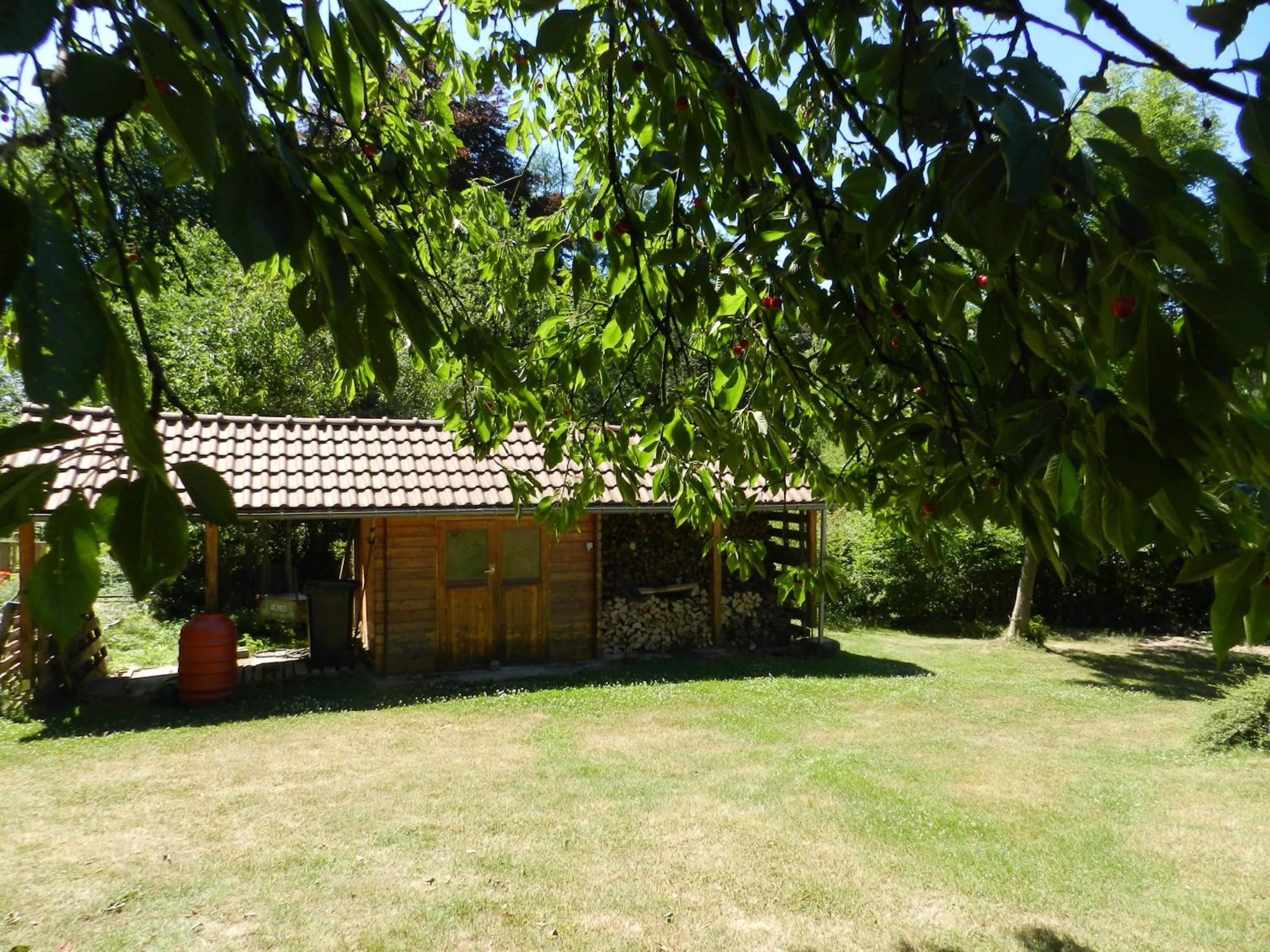 Garden view in B&B Le Bois de Champia