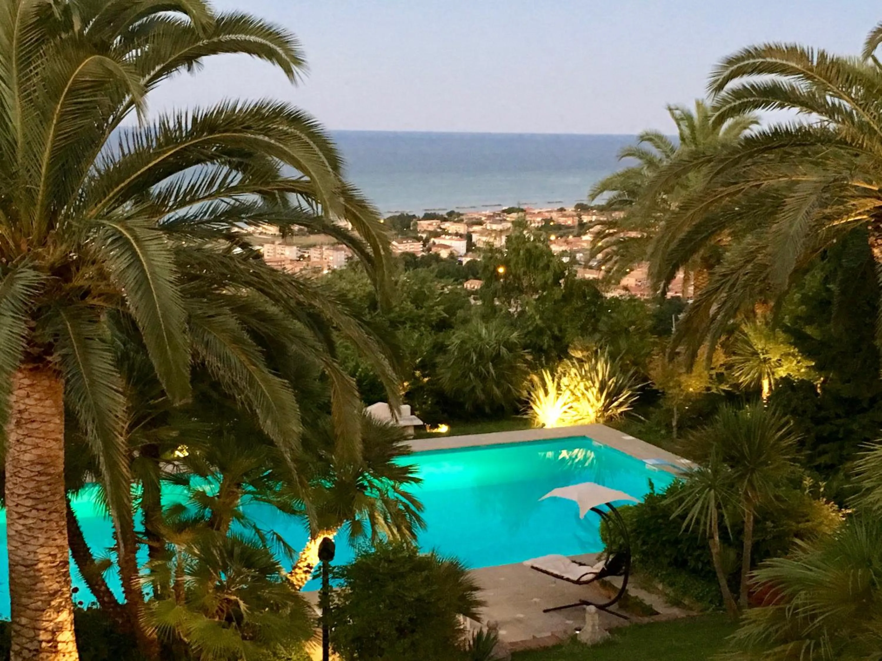 Garden view in Villa Capodarco B&B