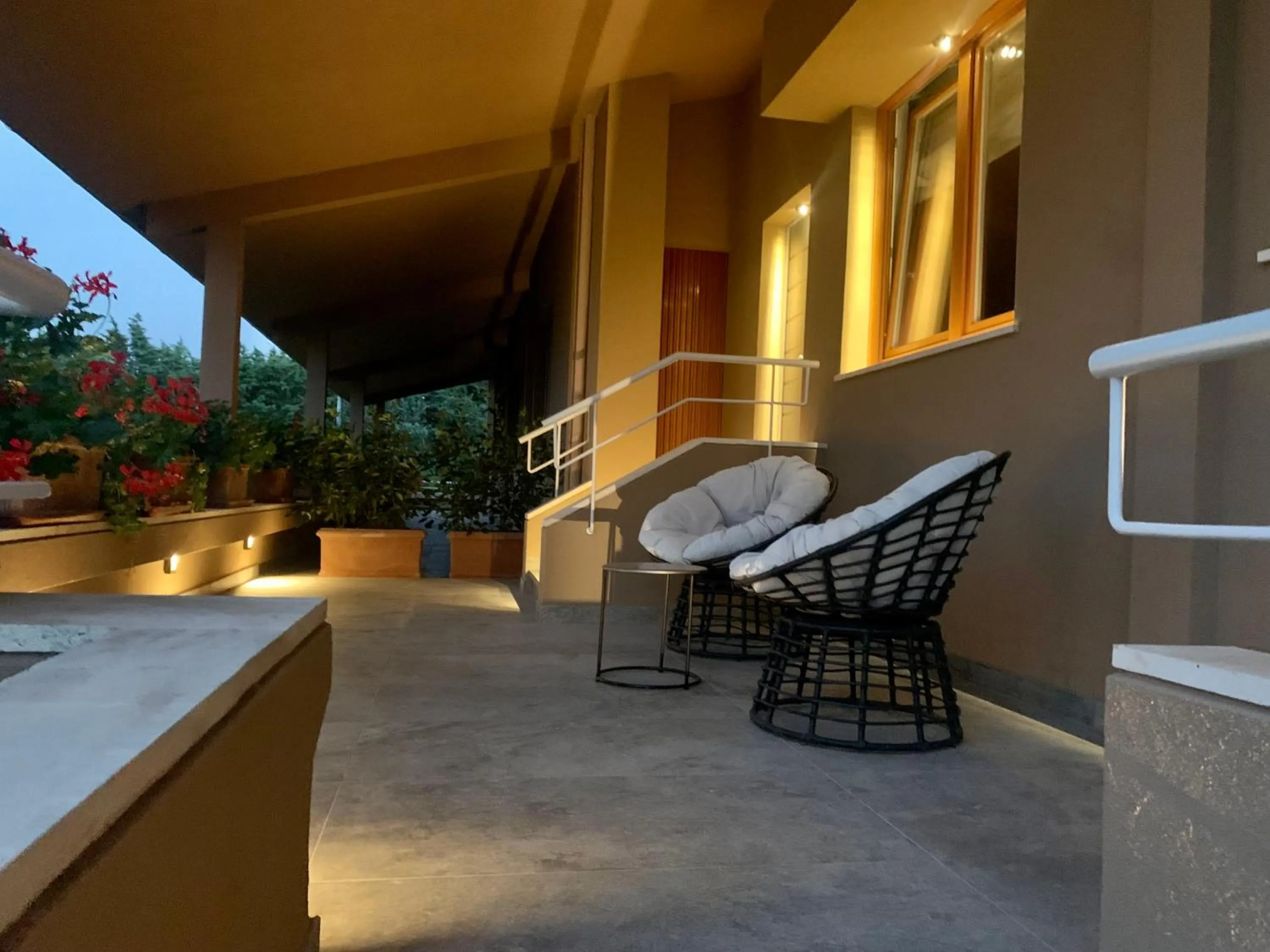 Balcony/Terrace in Villa Capodarco B&B