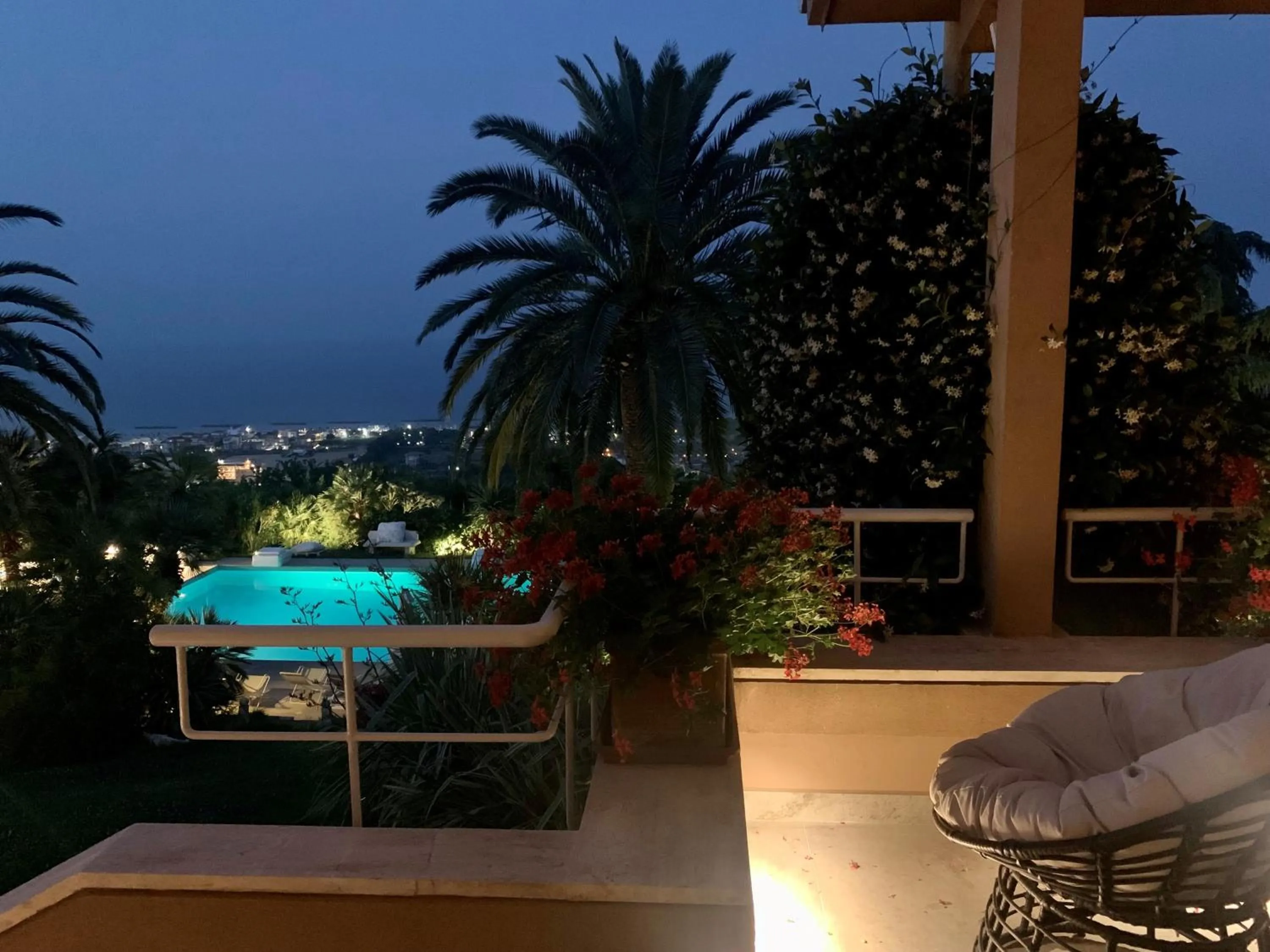 Balcony/Terrace in Villa Capodarco B&B