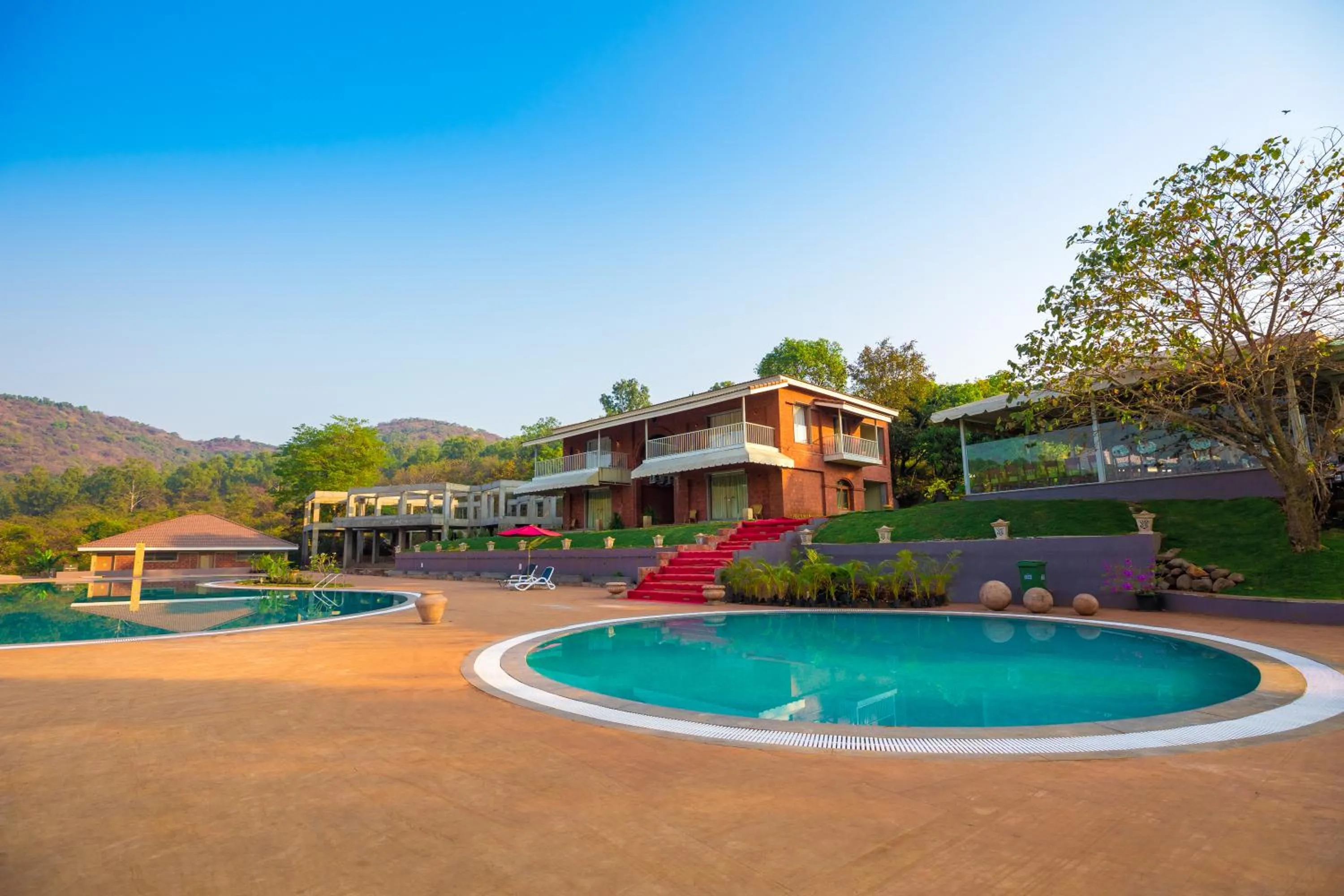 Swimming pool in Urmilaa Green County Resort 35 KM From Kolhapur