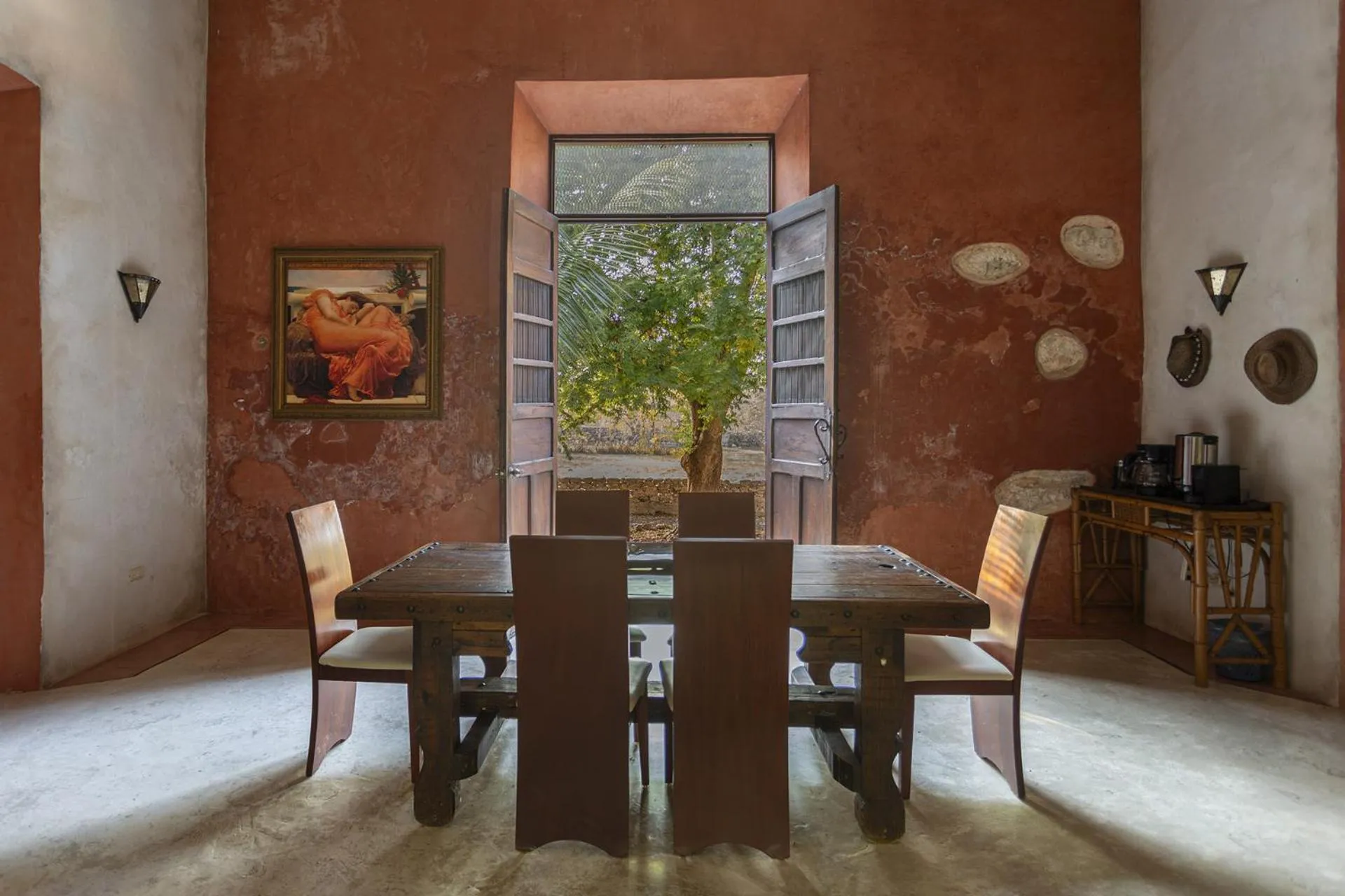 Dining area in Hacienda Sacnicte