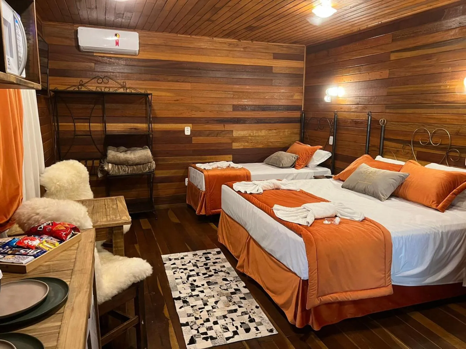 Bed in Hotel Cabanas Glamour