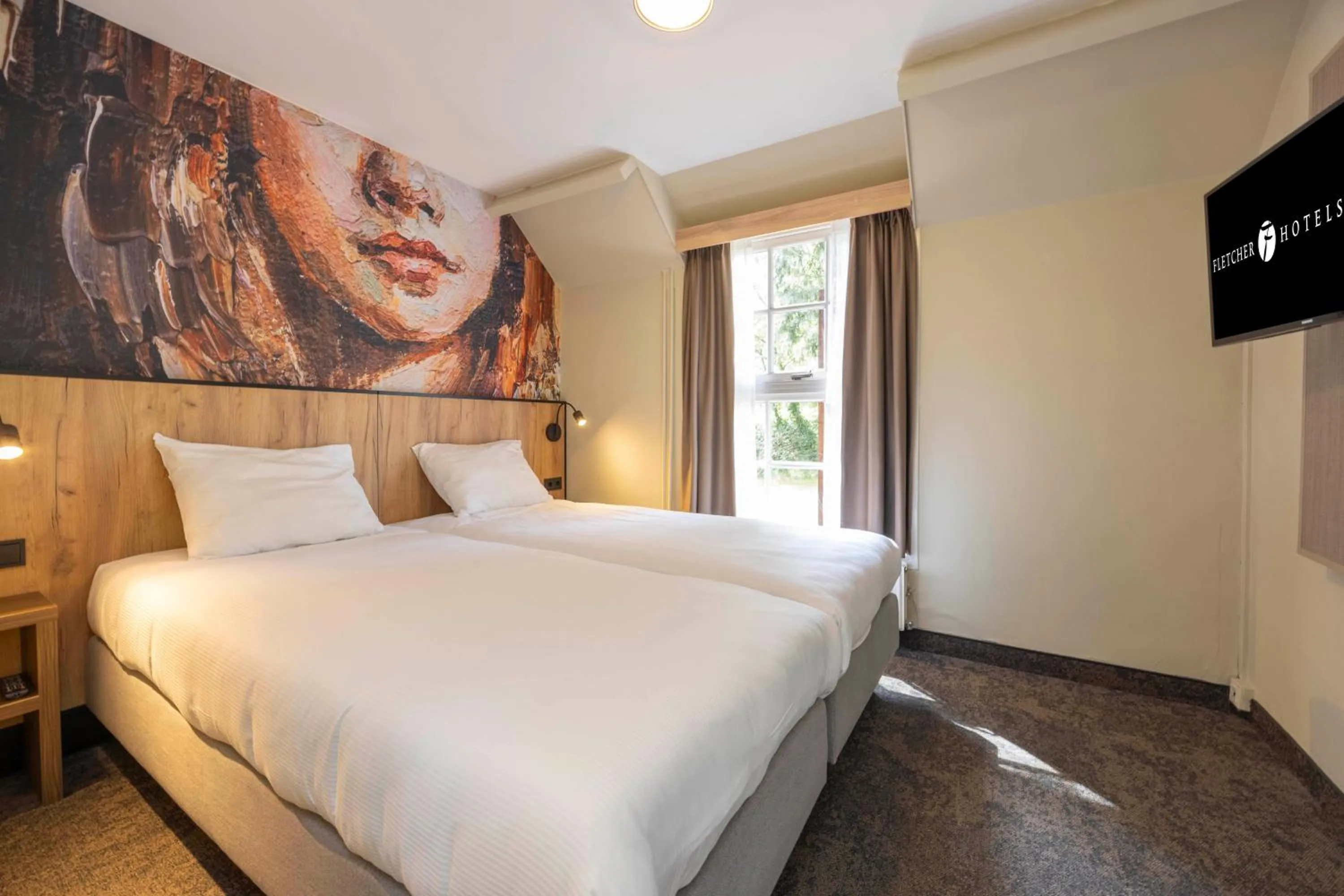 Bedroom, Bed in Fletcher Hotel Restaurant Victoria-Hoenderloo