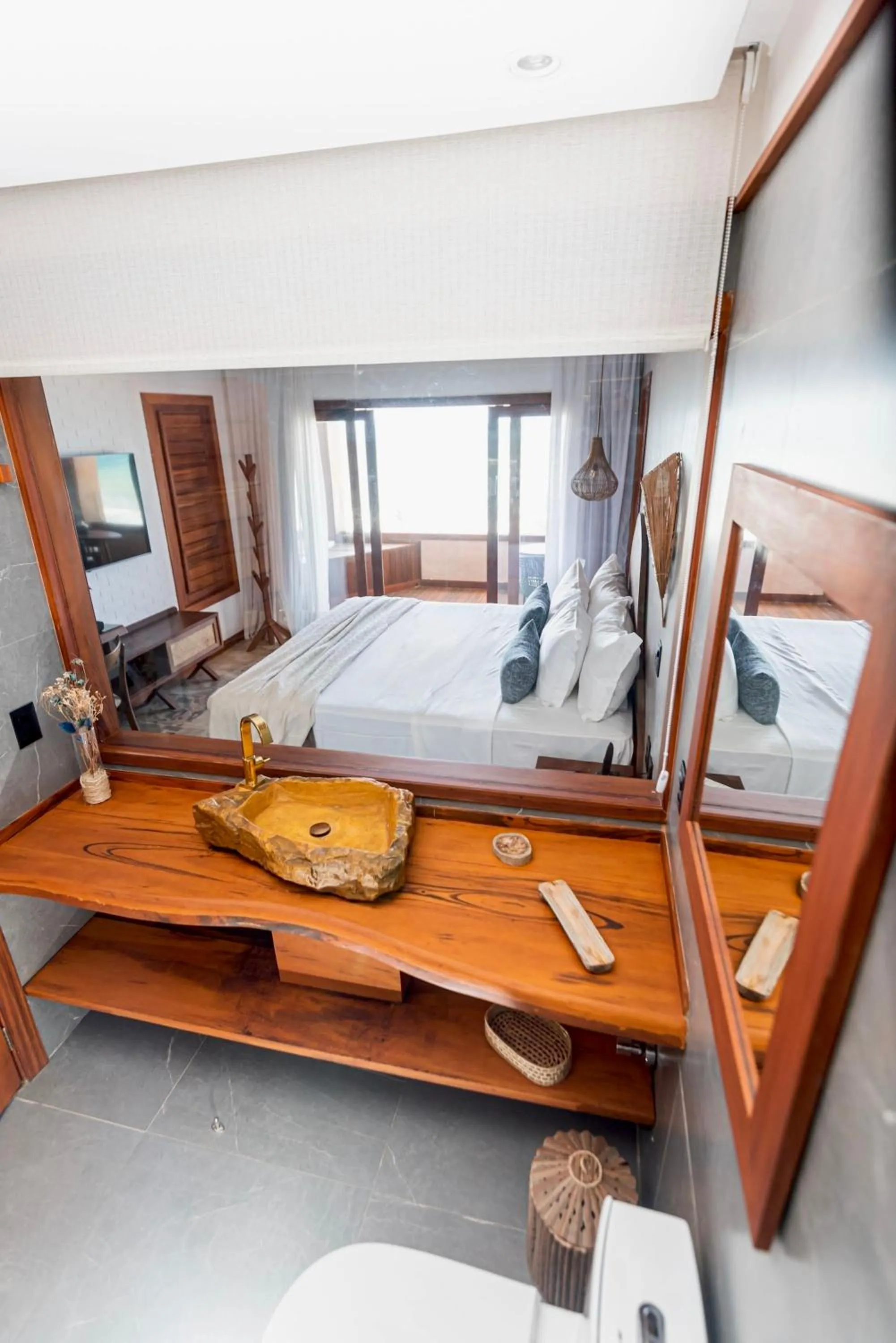 Bed in Carlore Hotel Taíba