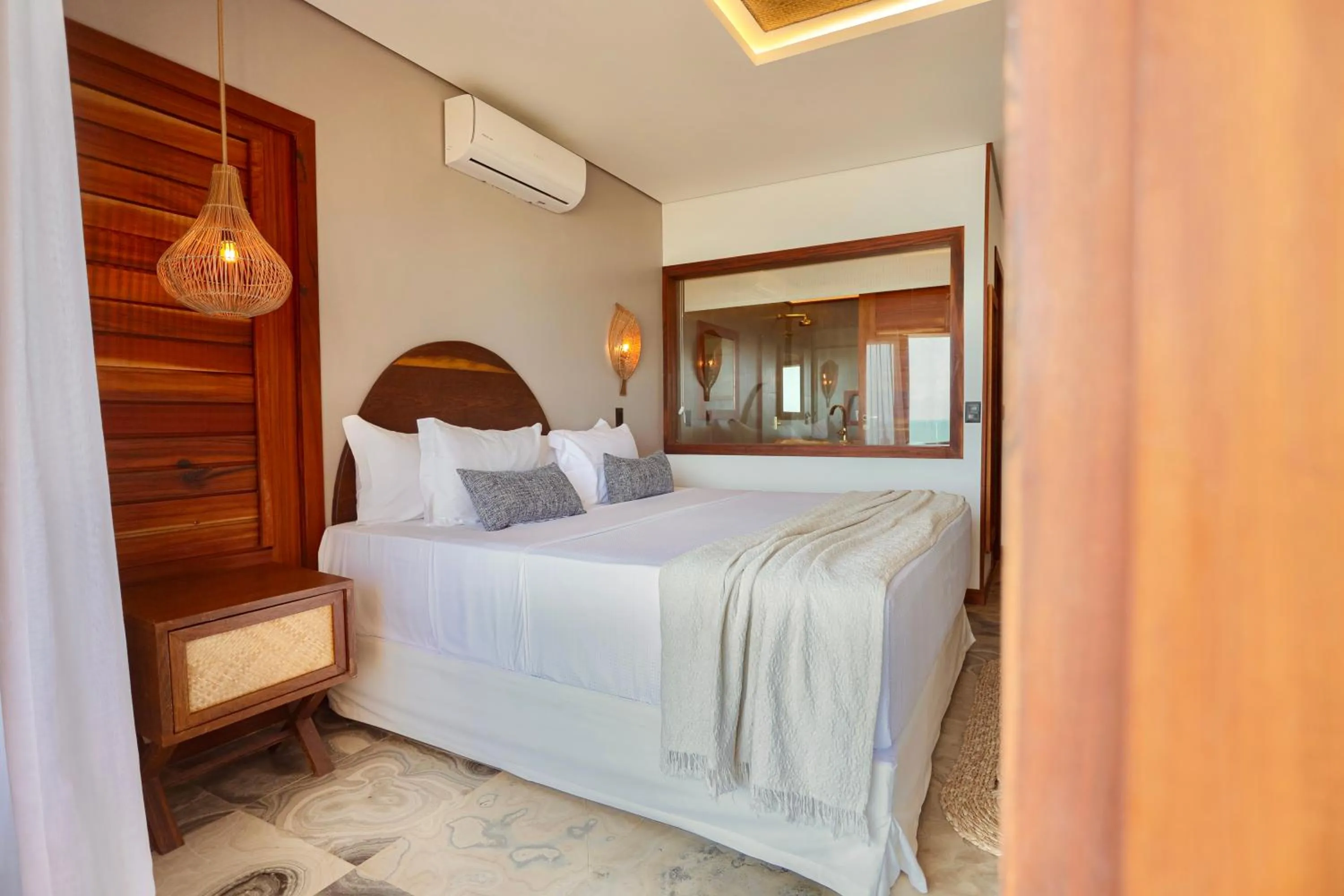 Bed in Carlore Hotel Taíba