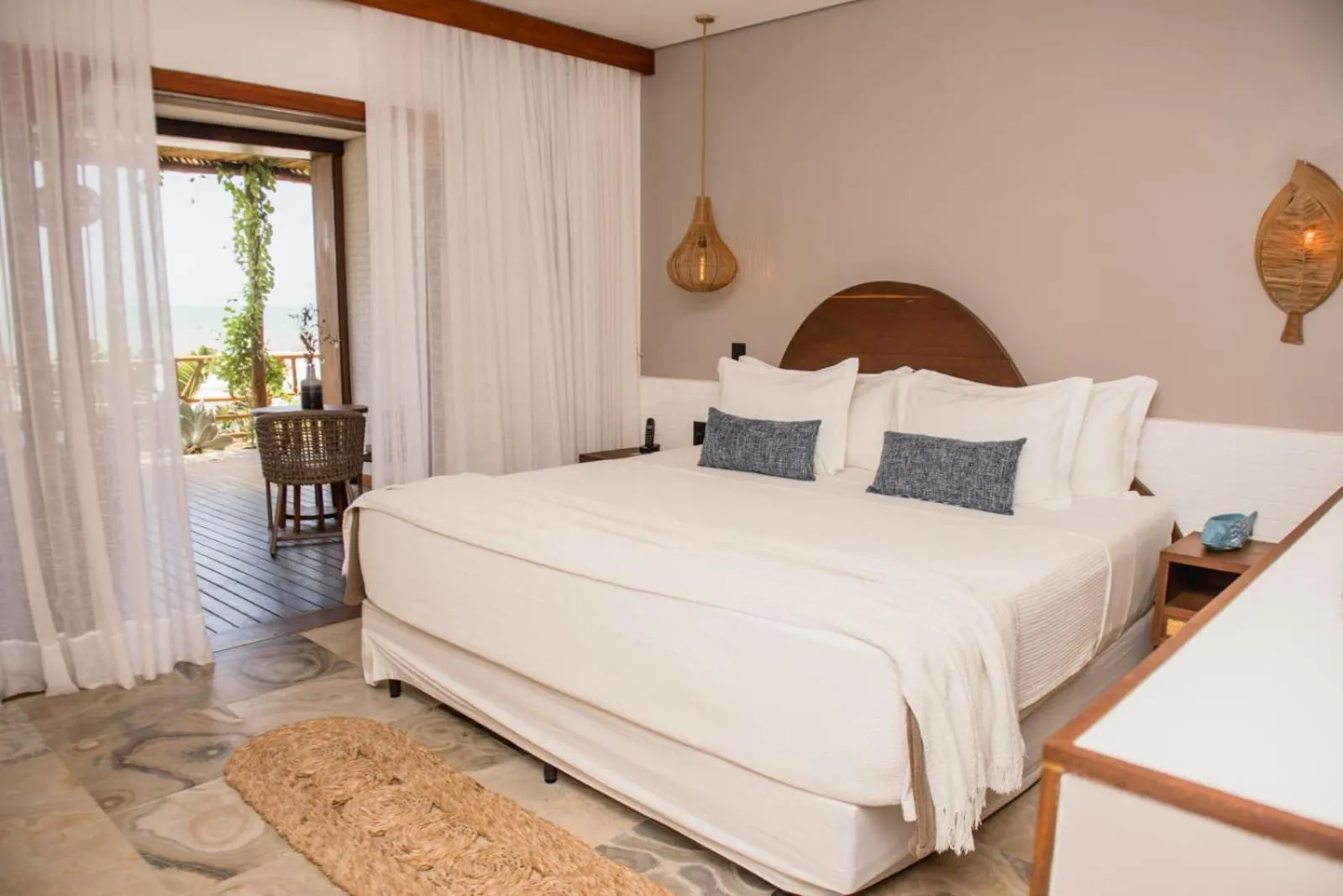 Bed in Carlore Hotel Taíba