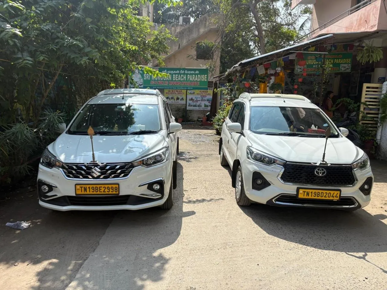 Parking in Sri Murugan Beach Paradise Hotel