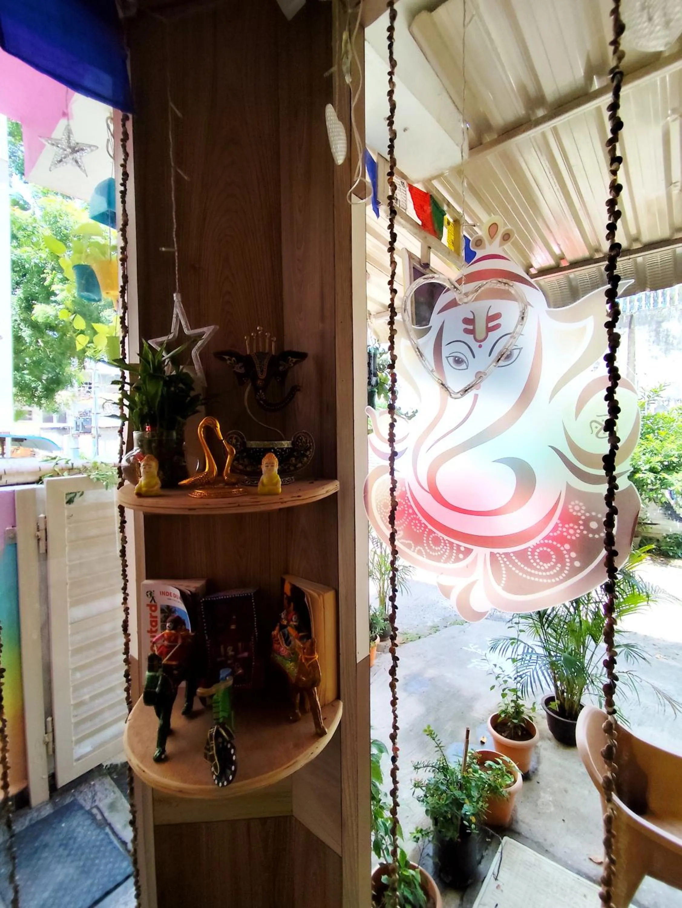 Garden view in Sri Murugan Beach Paradise Hotel