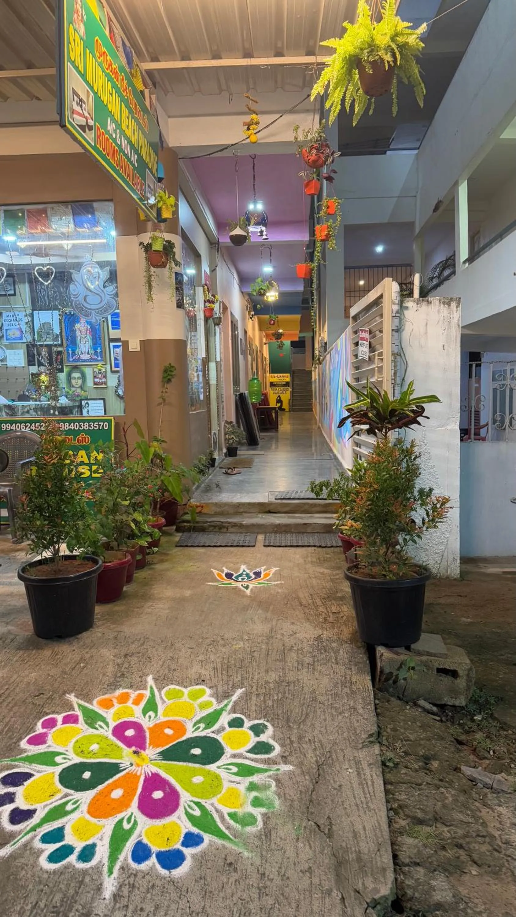 Garden view in Sri Murugan Beach Paradise Hotel