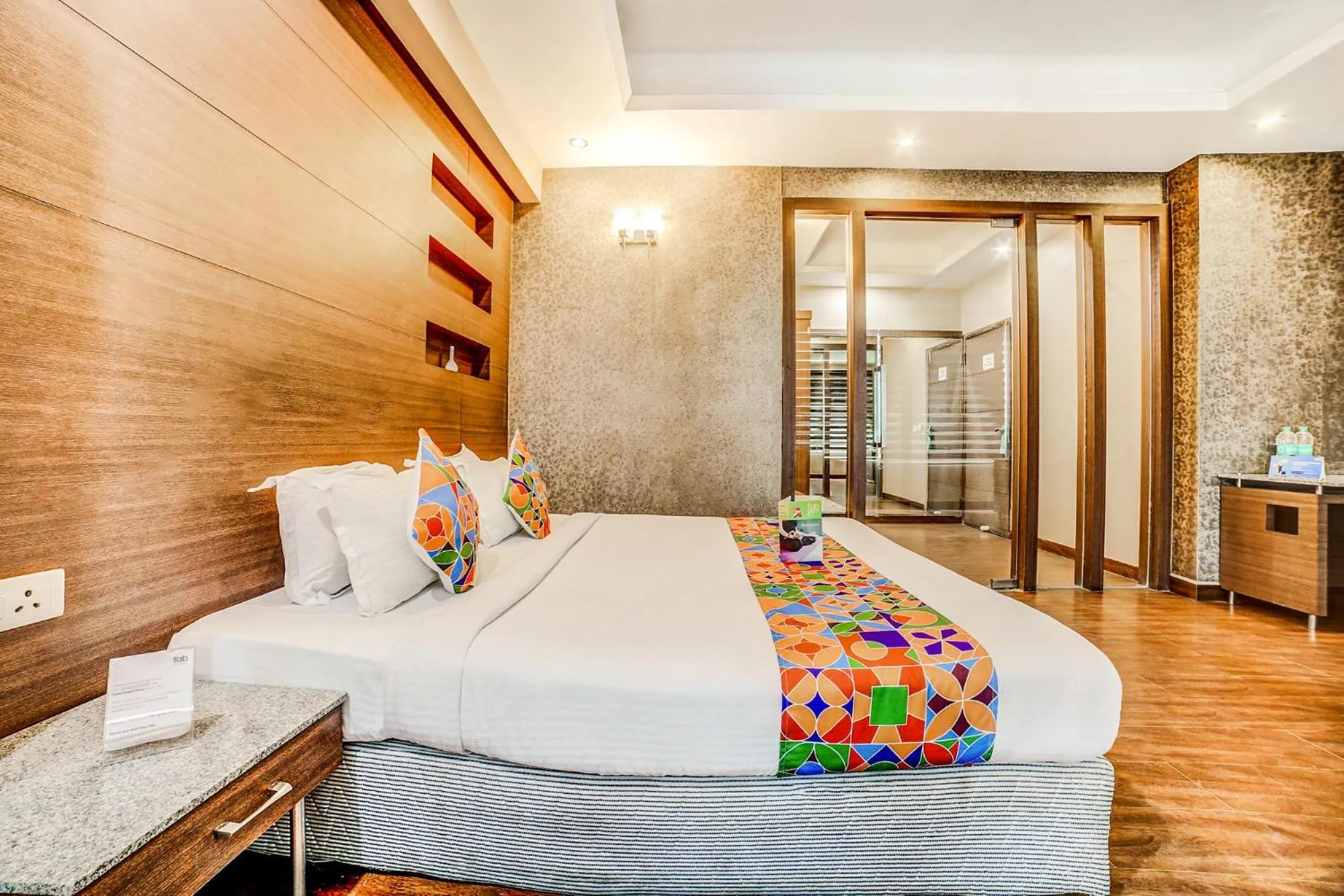 Bed in FabHotel Aqua