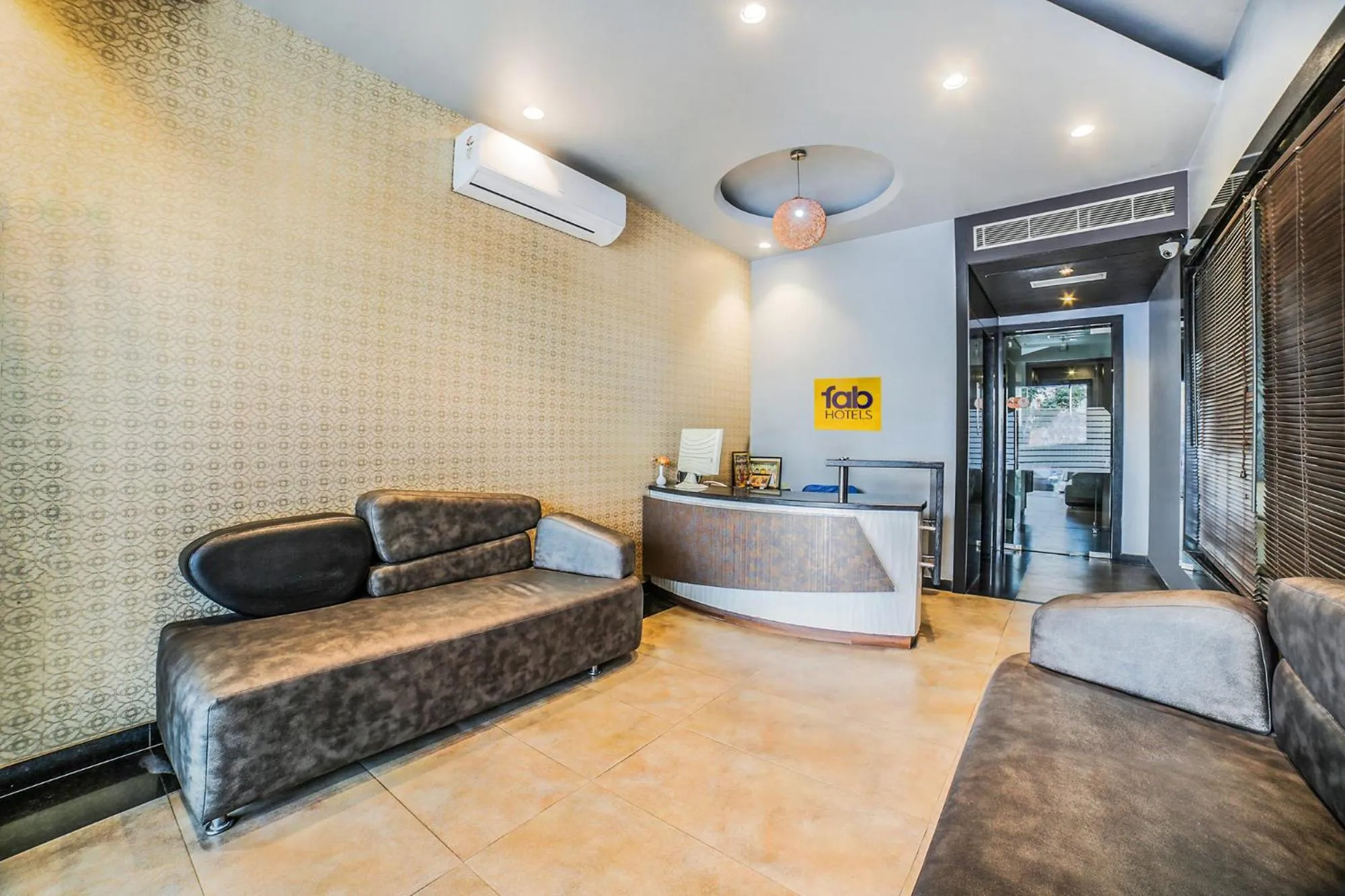 Lobby or reception in FabHotel Aqua