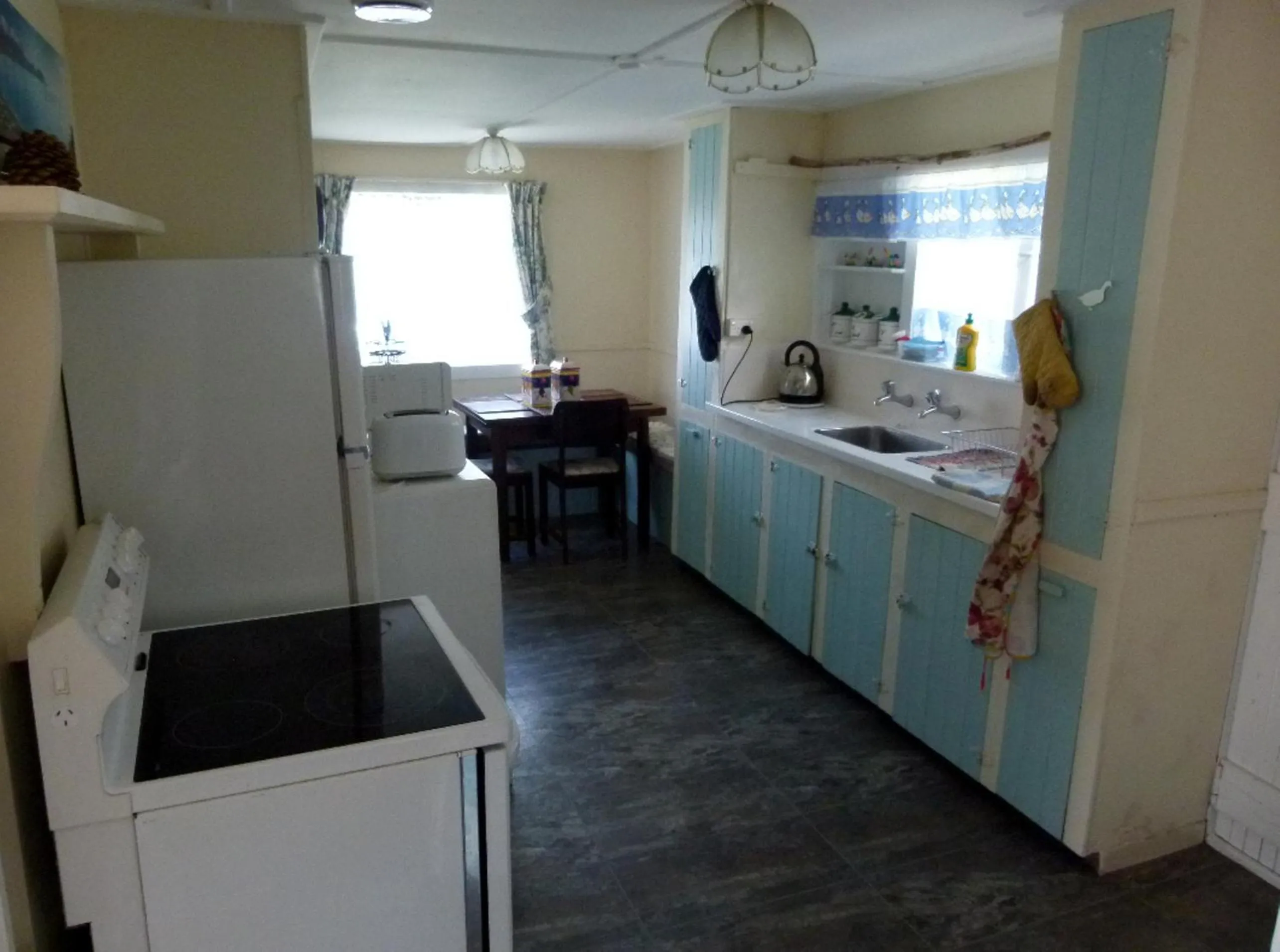 Kitchen or kitchenette in Wacky Stays - unique farm-stay glamping rentals, FREE animal feeding tours