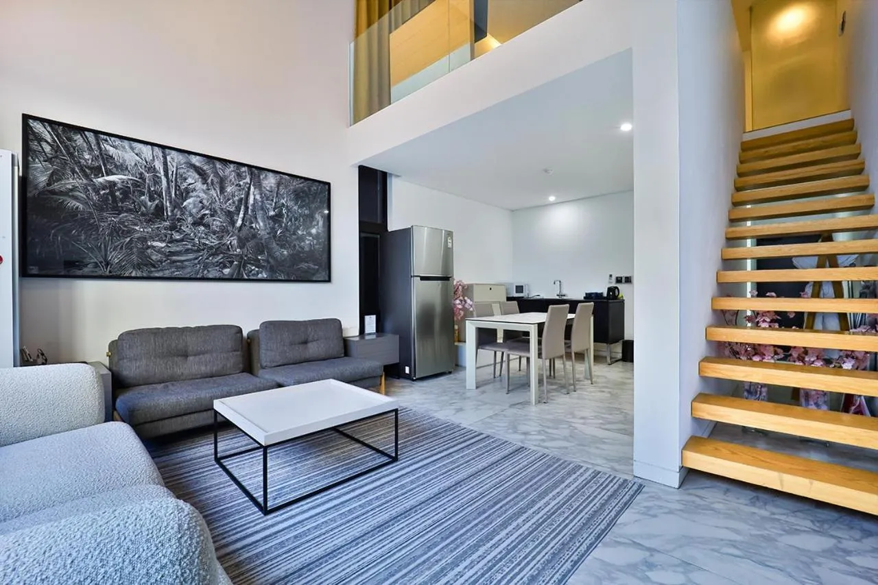 Living room in js 부티크 호텔 동탄