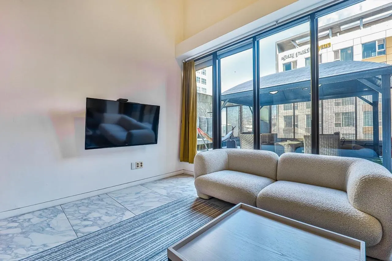 Living room in js 부티크 호텔 동탄