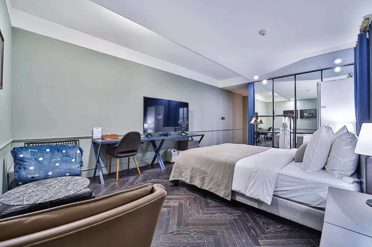 Decorative detail, Bed in js 부티크 호텔 동탄