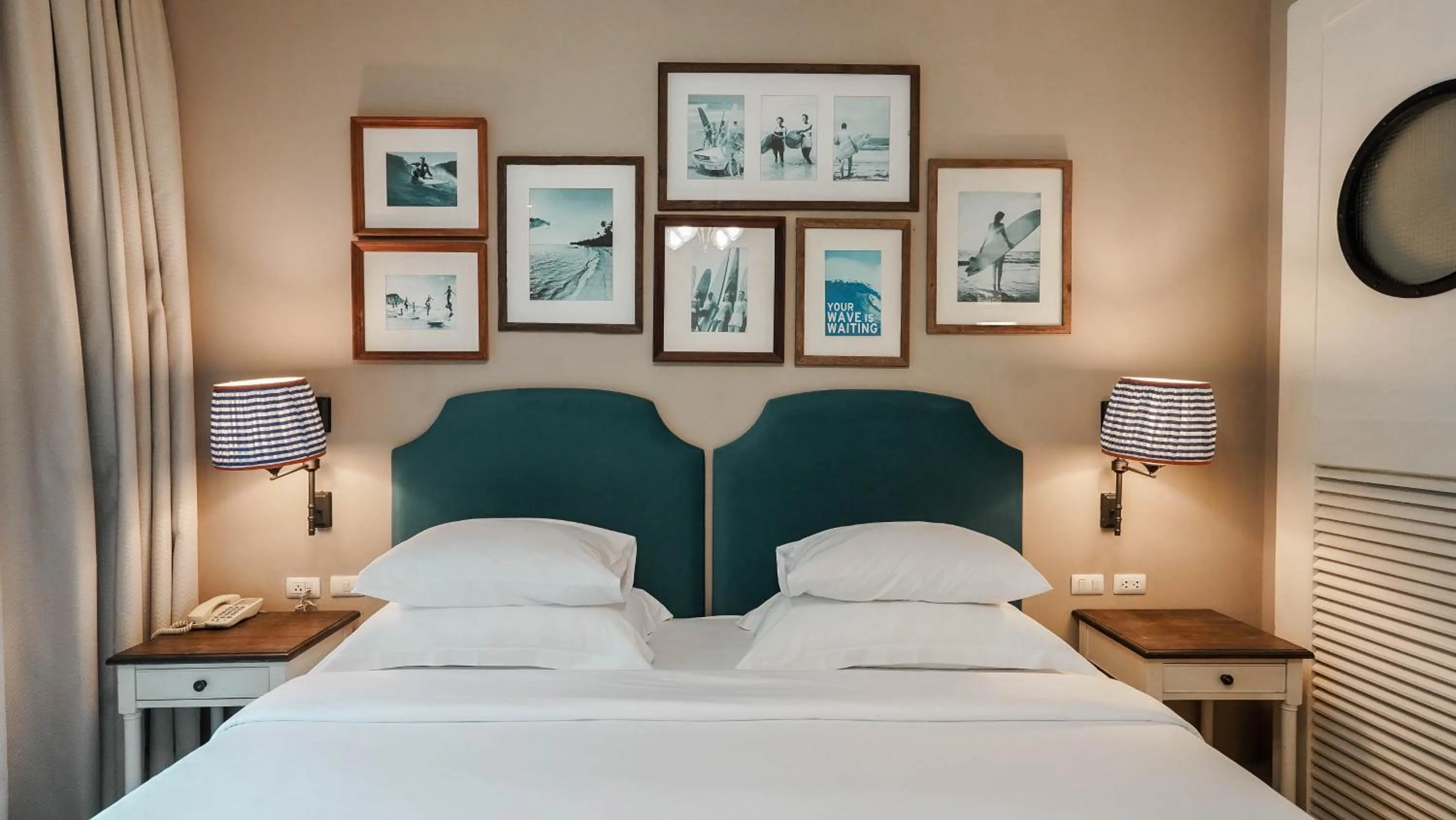 Bed in Sugar Marina Hotel-SURF-Kata Beach