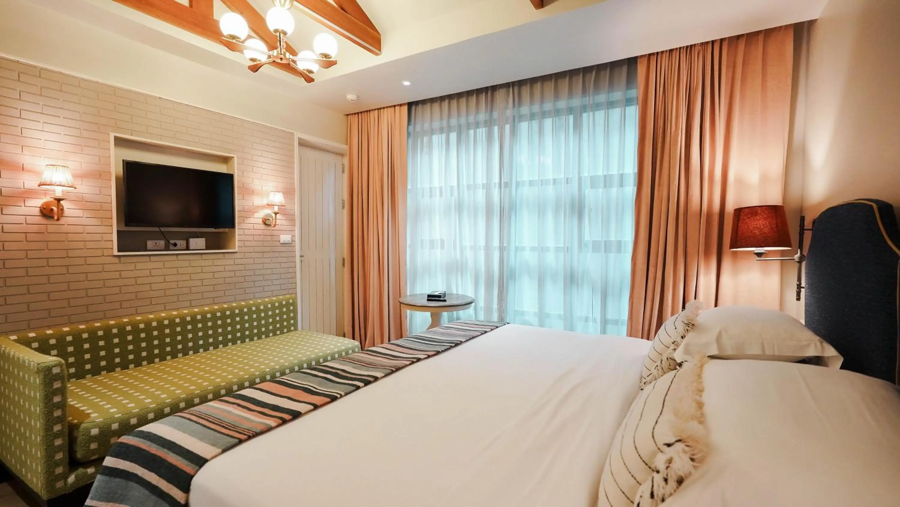 Bed in Sugar Marina Hotel-SURF-Kata Beach