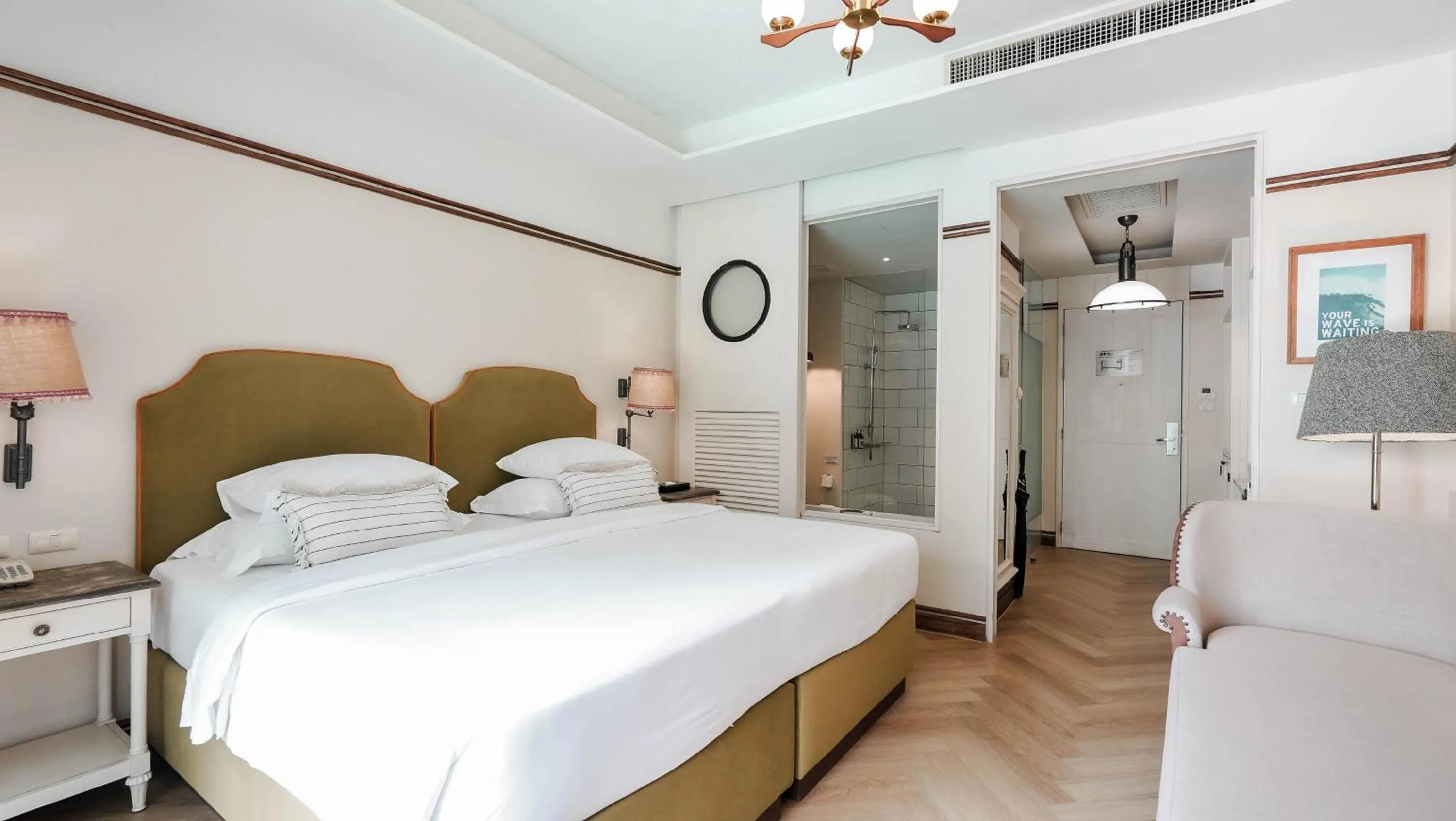 Bed in Sugar Marina Hotel-SURF-Kata Beach