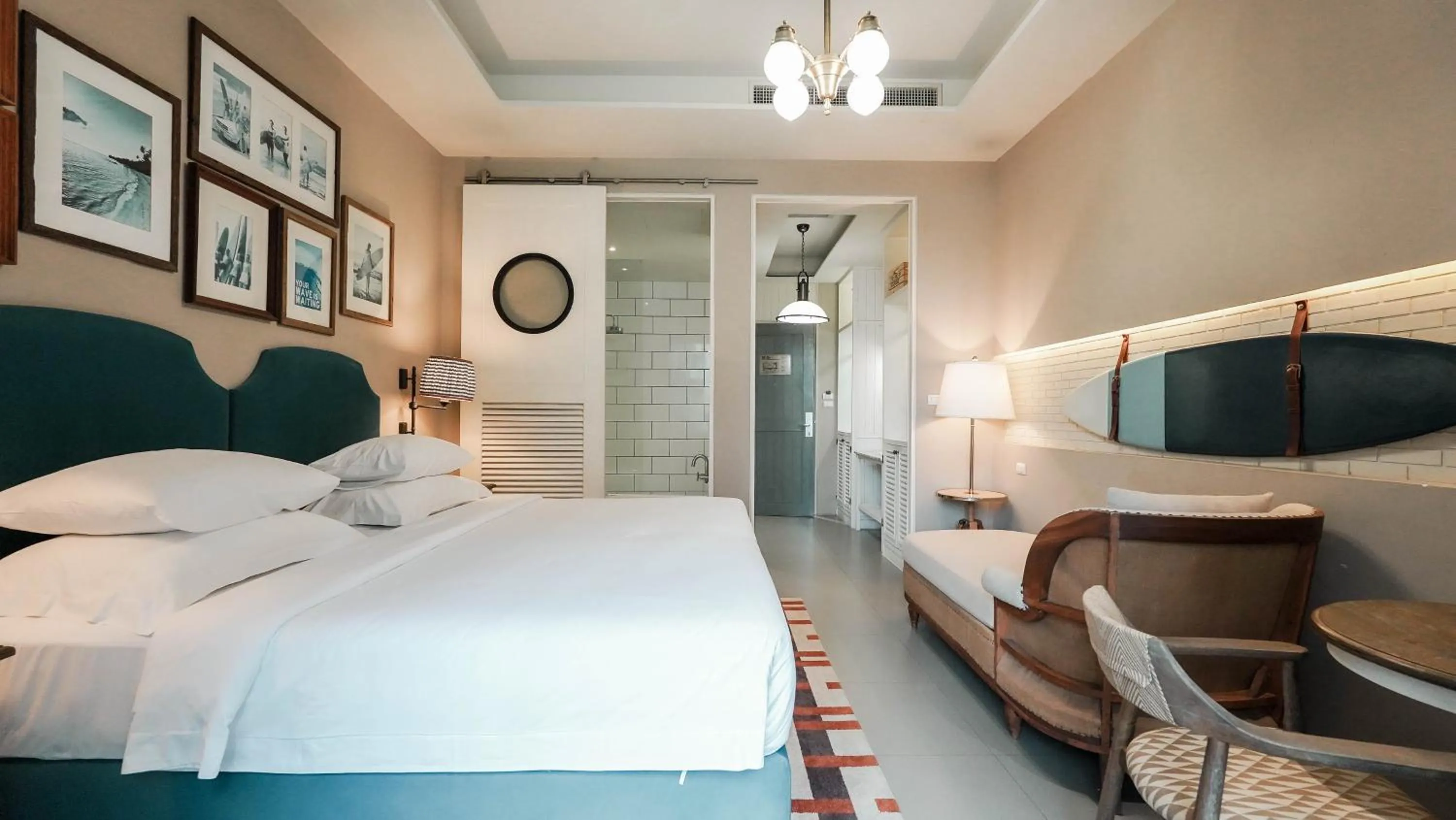 Bed in Sugar Marina Hotel-SURF-Kata Beach