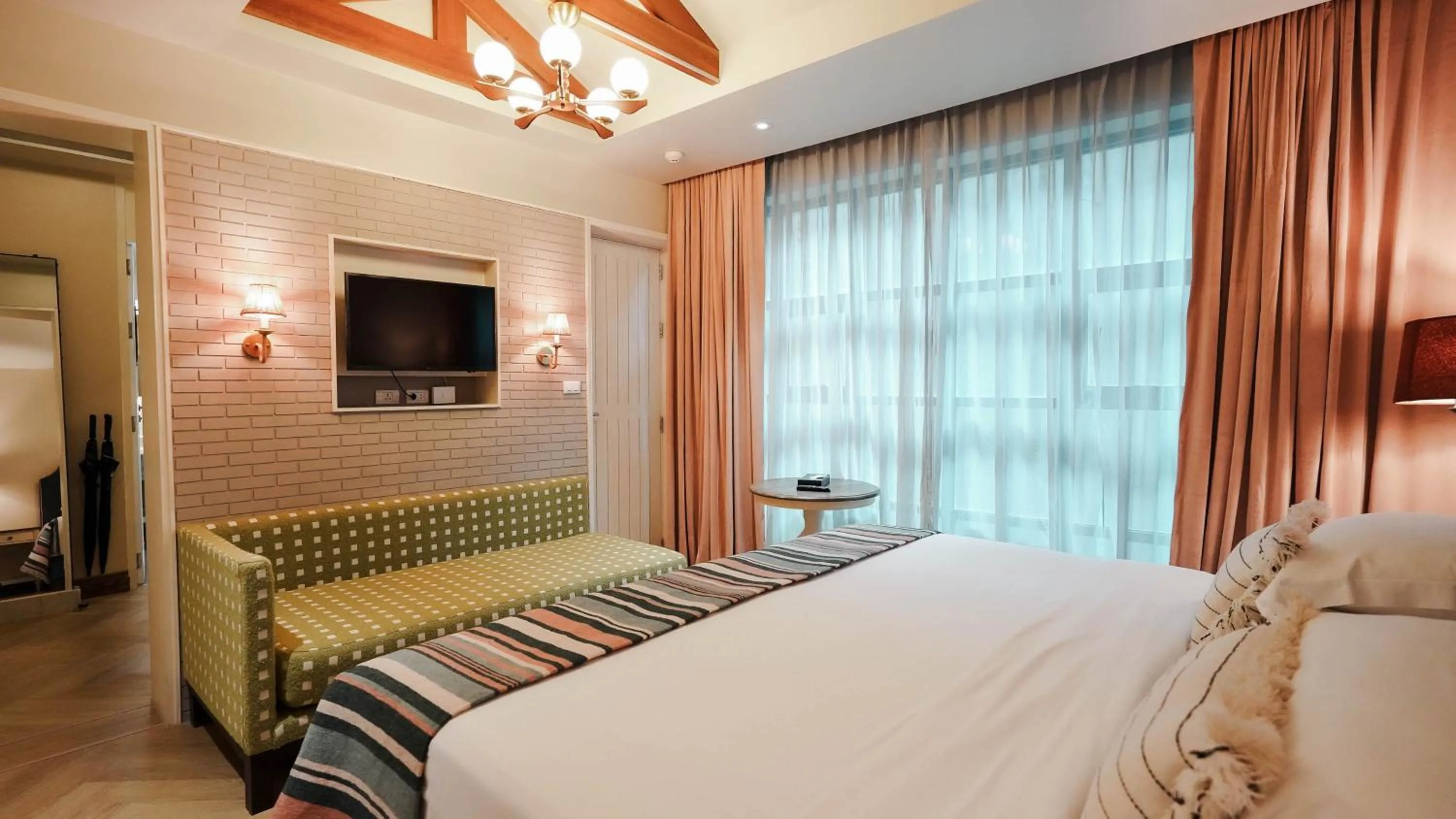 Bed in Sugar Marina Hotel-SURF-Kata Beach