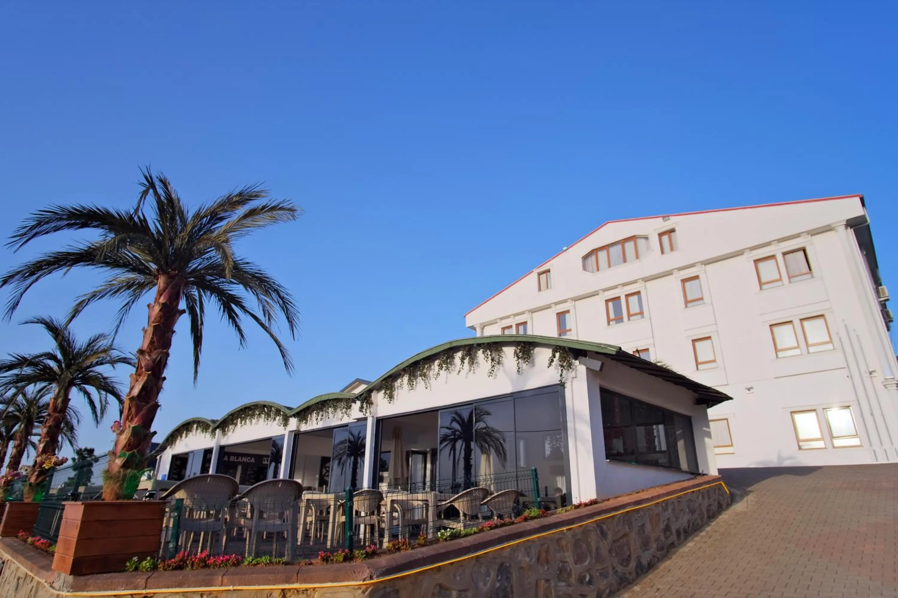 Property building in Perla Blanca Hotel