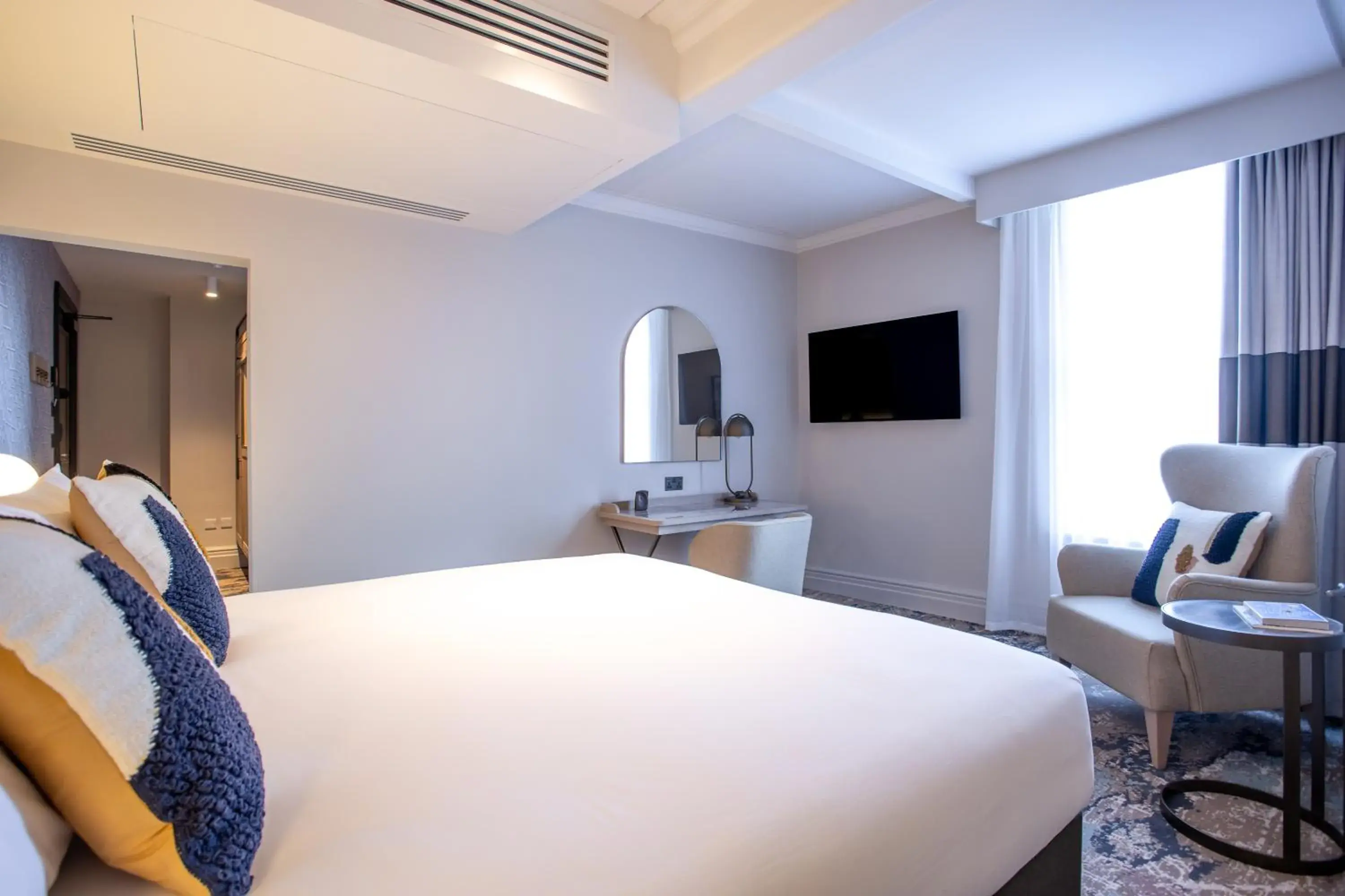 Bedroom, Bed in The Met Hotel Leeds - Newly Refurbished Bedroom, Bed in The Met Hotel Leeds - Newly Refurbished