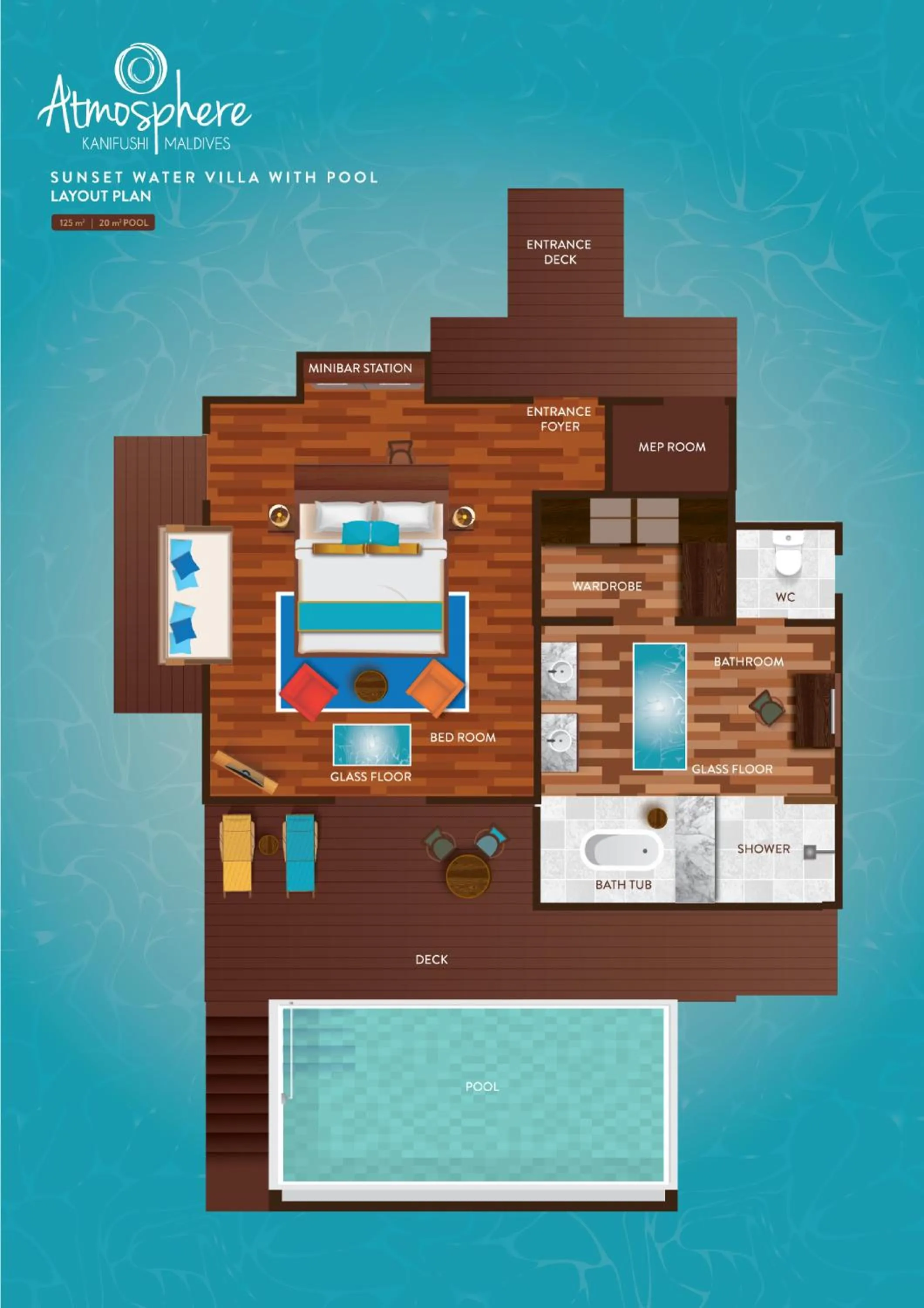 Floor plan in Atmosphere Kanifushi - Premium All Inclusive with Free Transfers