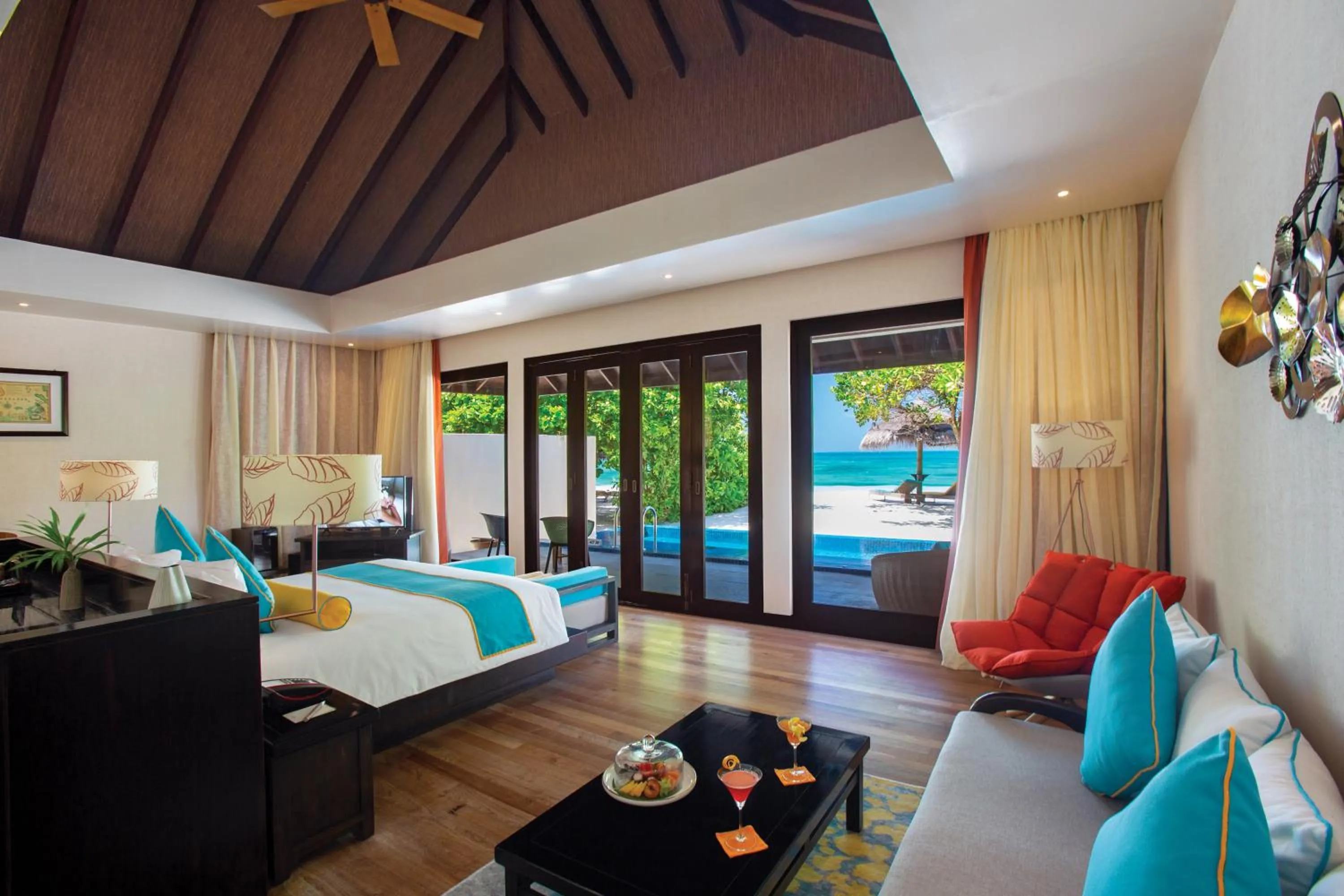 Bedroom, Bed in Atmosphere Kanifushi - Premium All Inclusive with Free Transfers