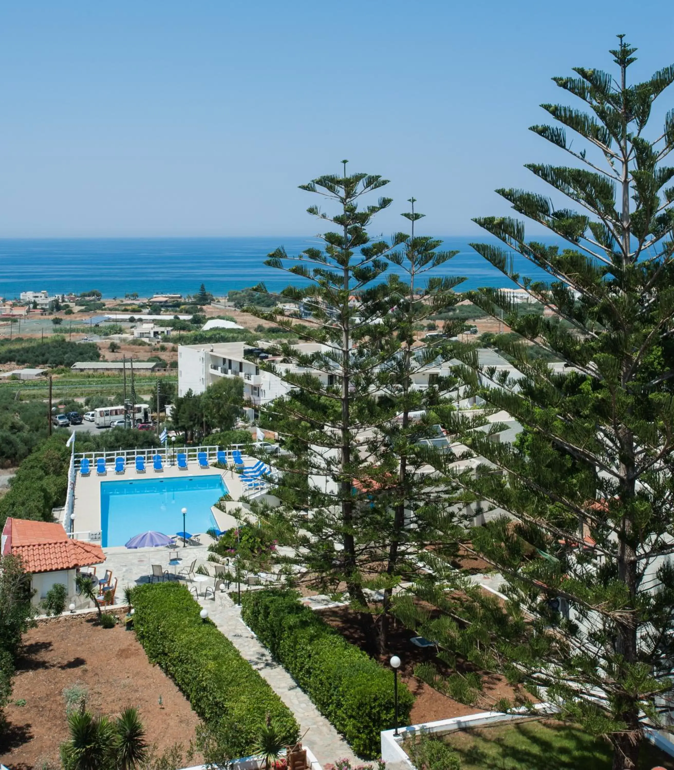 Bird's eye view in Panorama-Seaview Studios & Apartments Bird's eye view in Panorama-Seaview Studios & Apartments