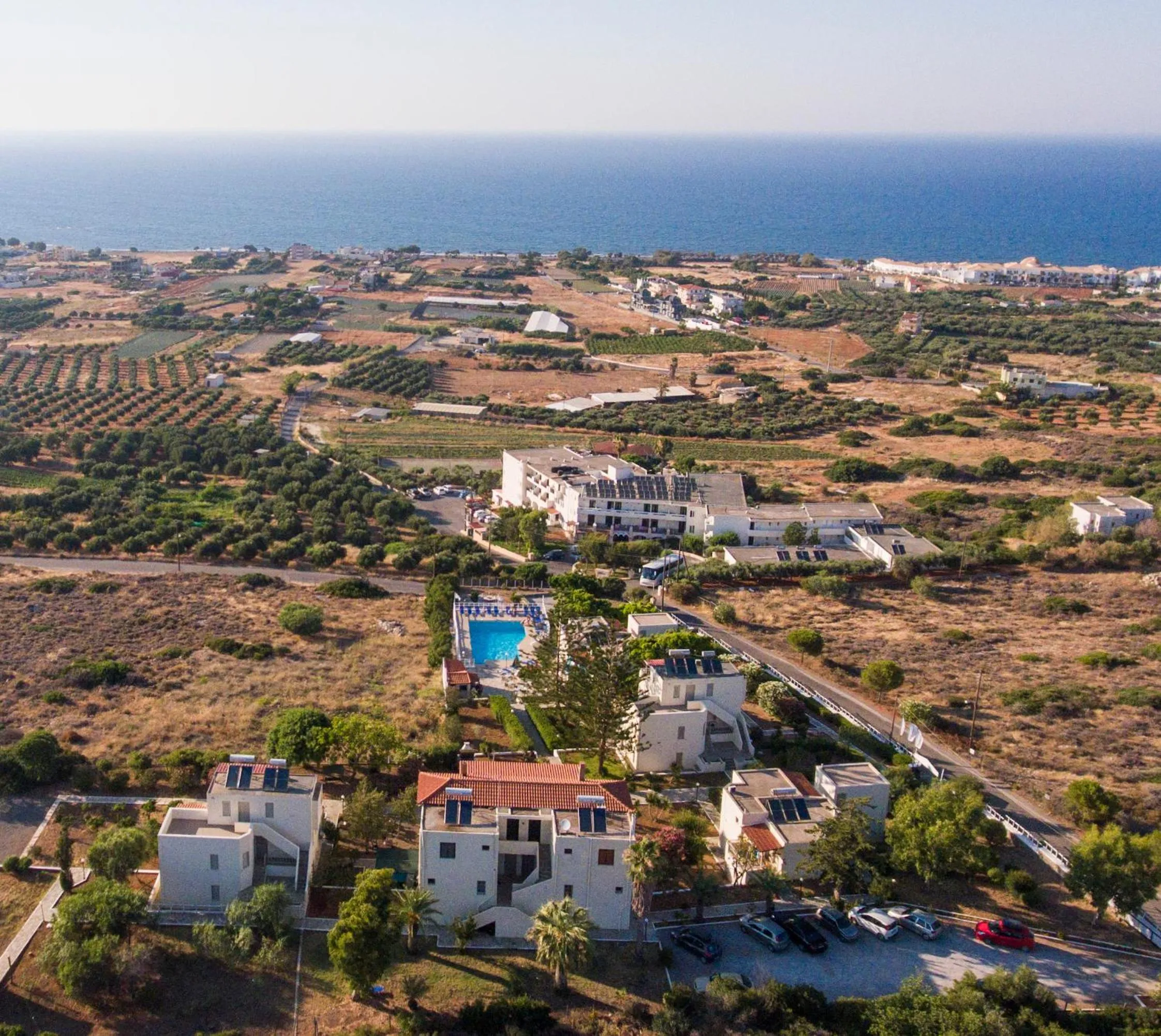 Bird's eye view in Panorama-Seaview Studios & Apartments