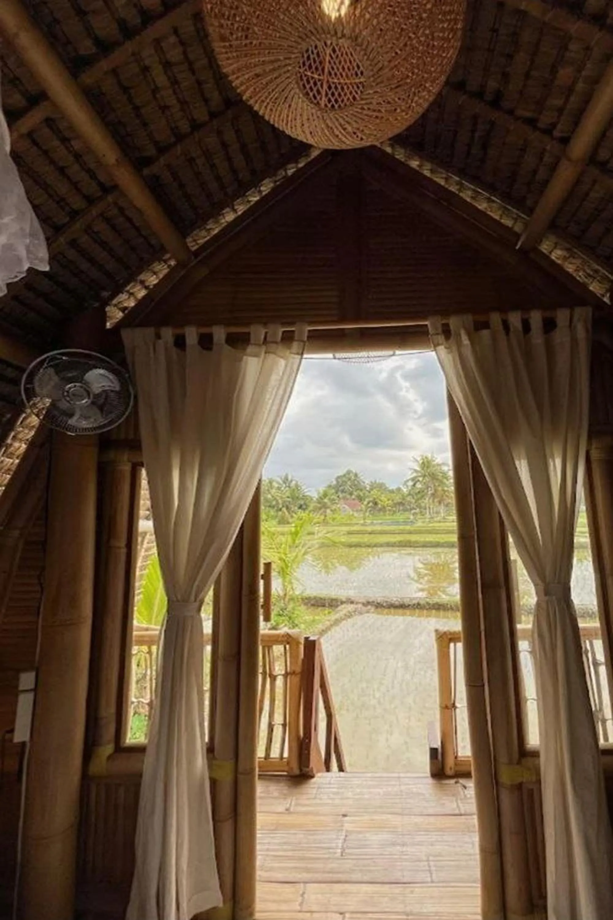 Balcony/Terrace in Tiny ECO Bamboo Ubud