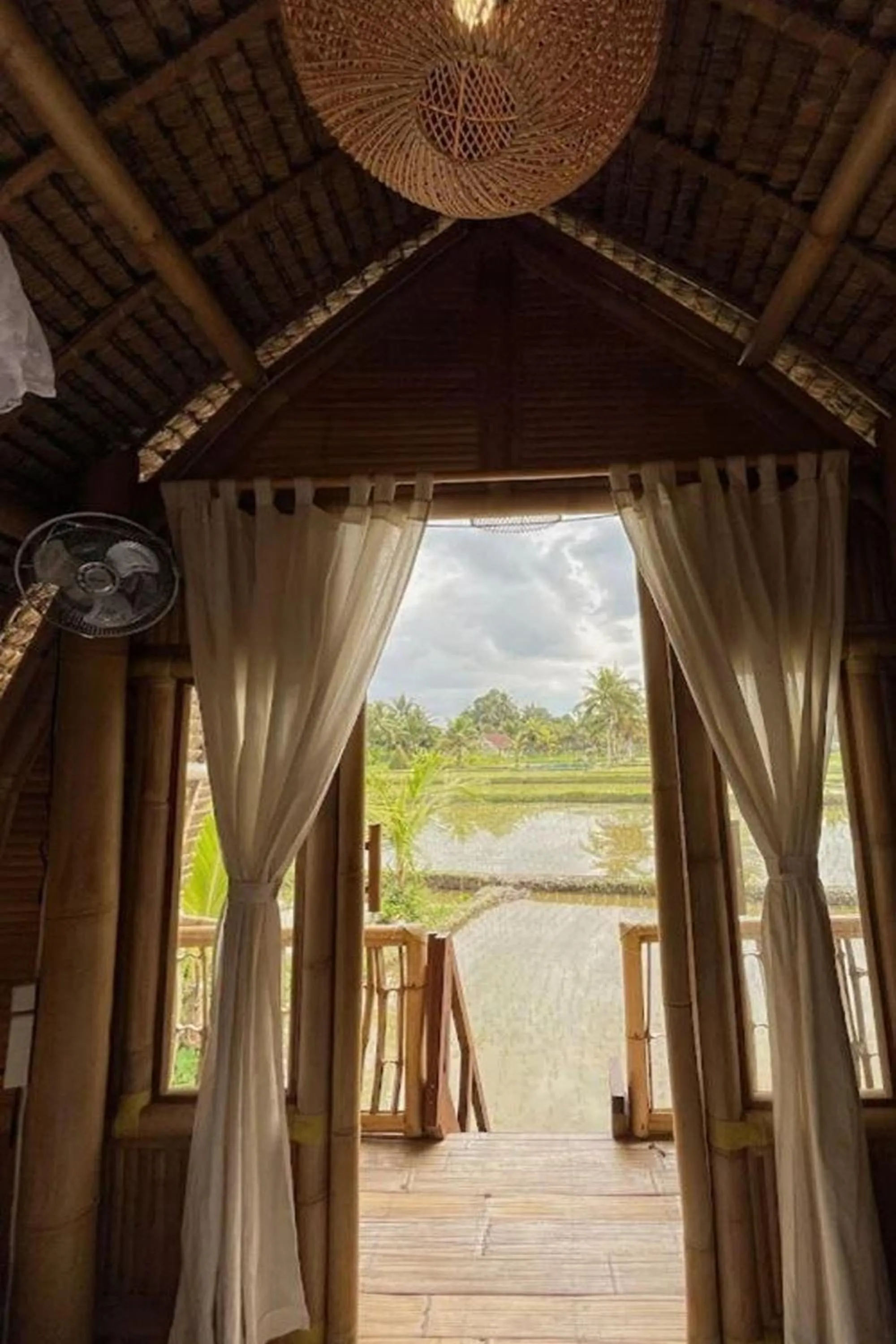 Balcony/Terrace in Tiny ECO Bamboo Ubud