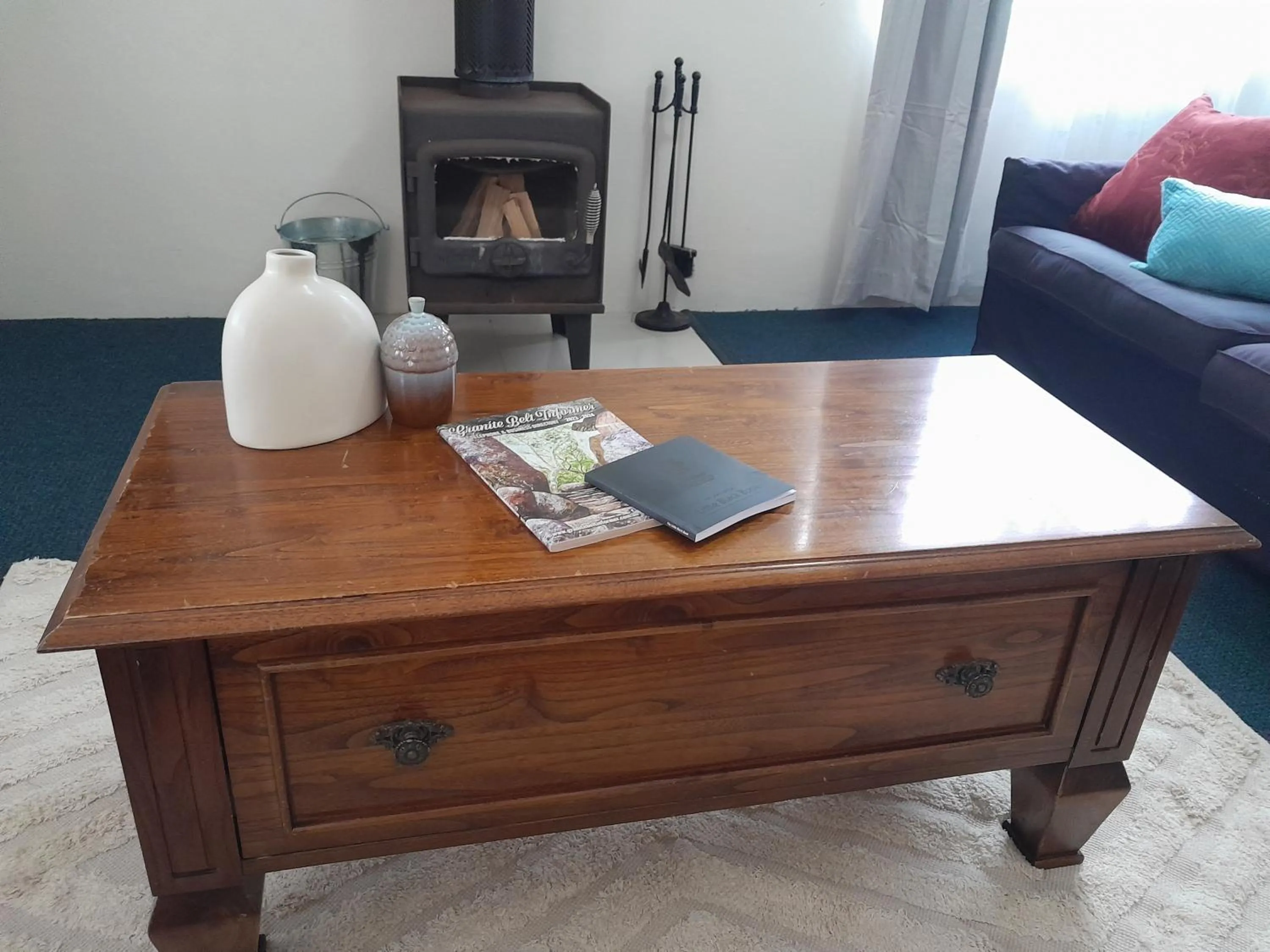 fireplace in Murray Gardens Motel