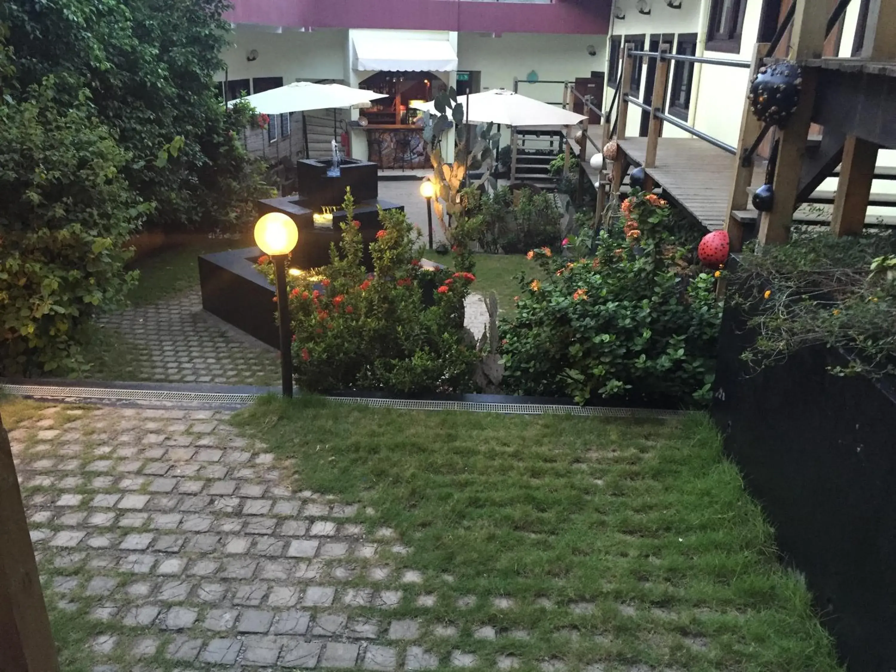 Garden view in Détente Hôtel Garden view in Détente Hôtel