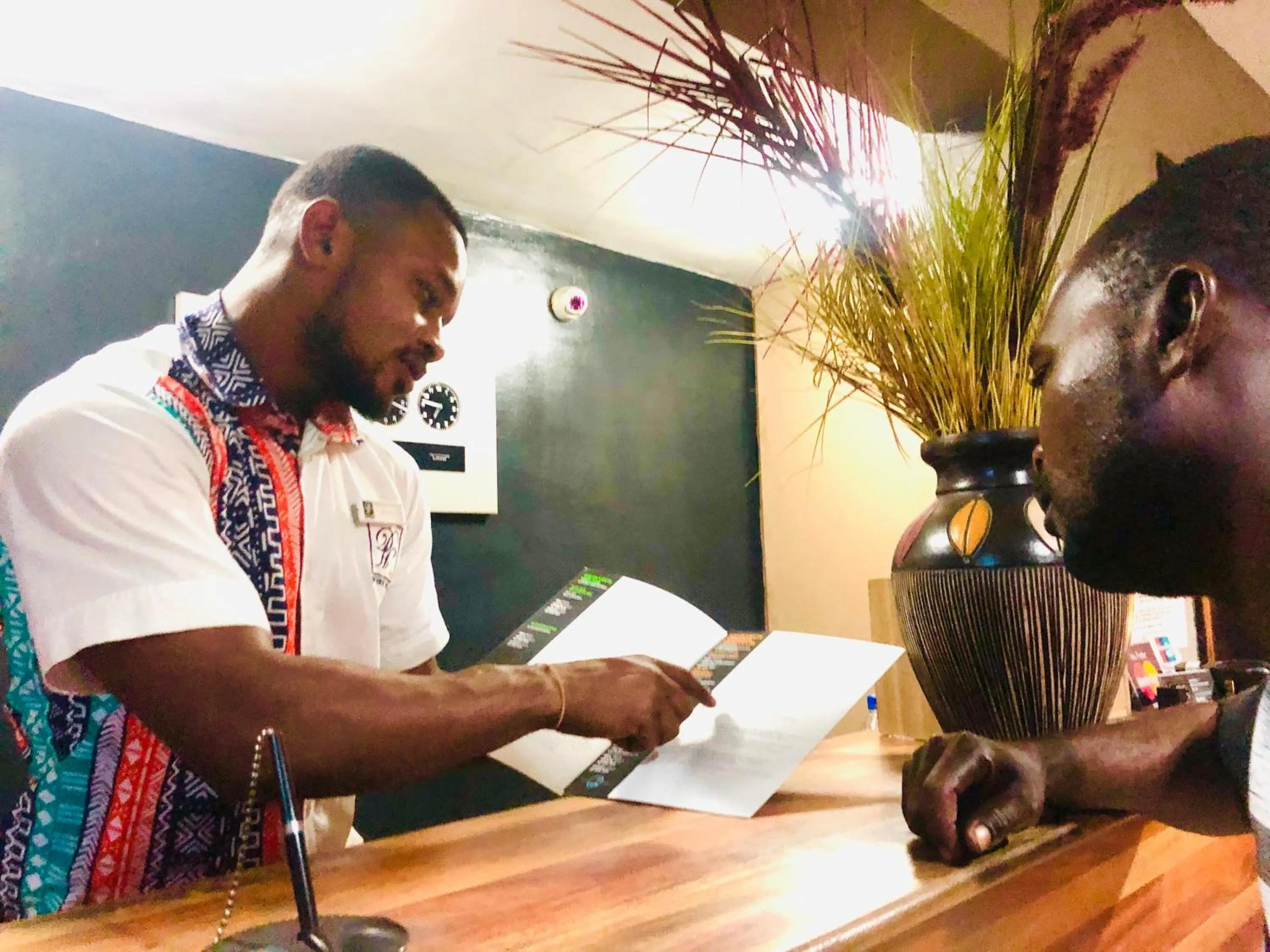 Lobby or reception in Détente Hôtel