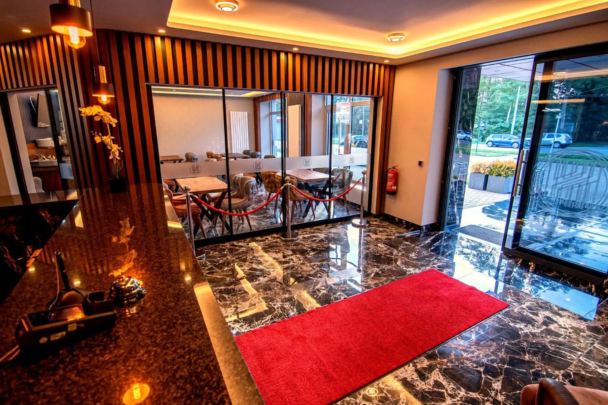 Seating area in Hotel Yaman