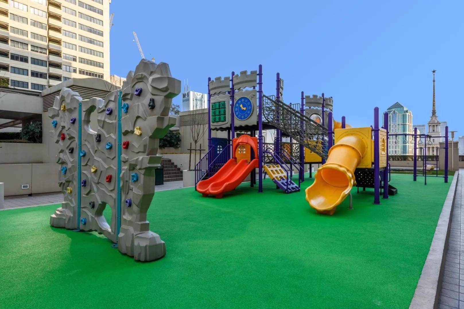 Balcony/Terrace in Shanghai Centre Serviced Apartment