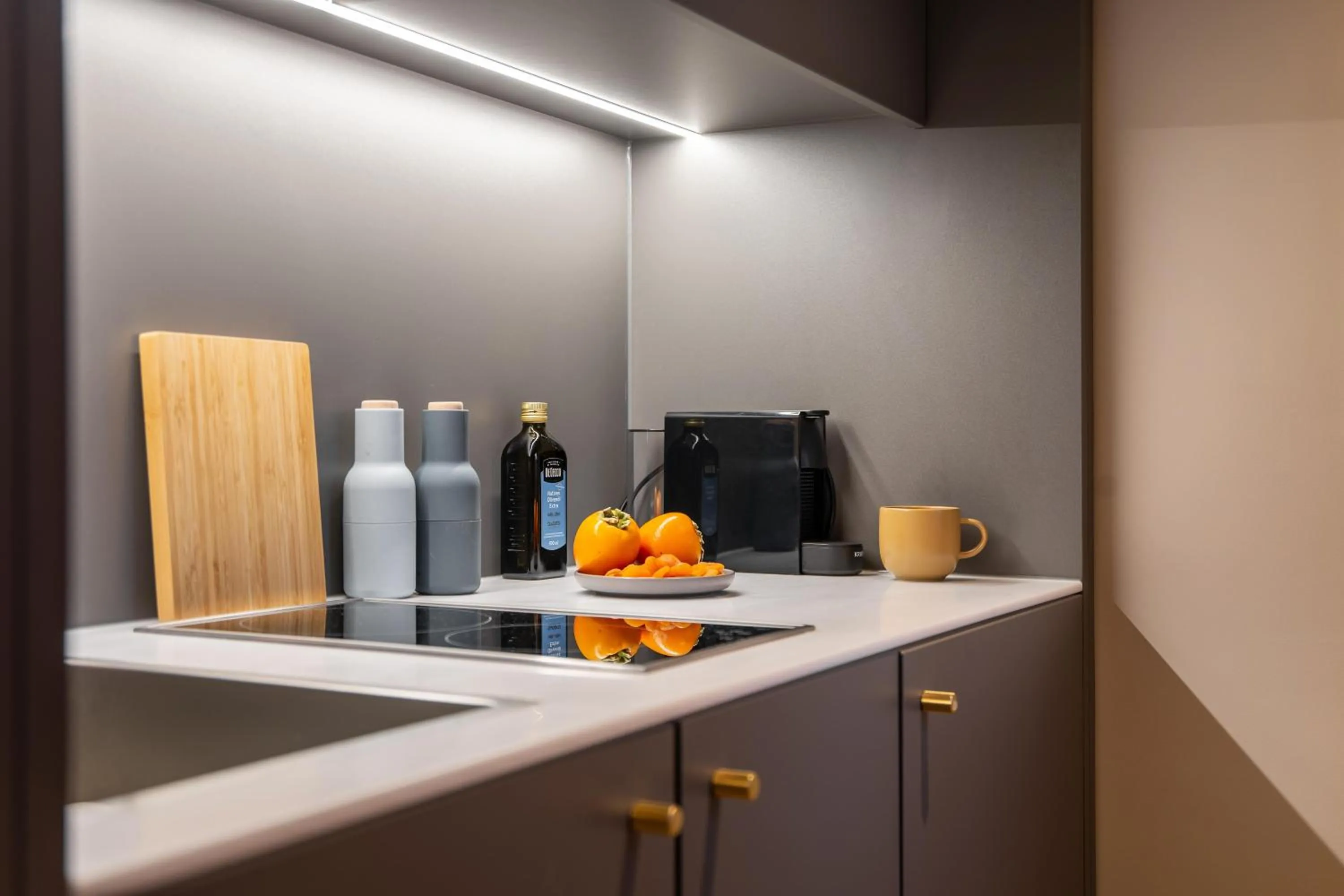 Kitchen or kitchenette in ipartment Berlin Mitte HOME by Best Western