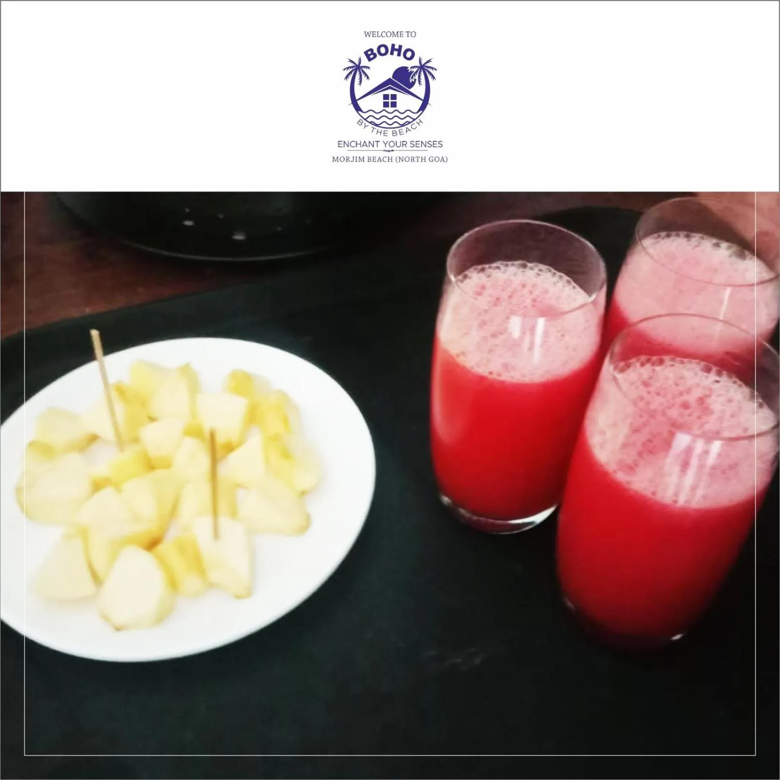 Food and drinks in BOHO BY THE BEACH Resort