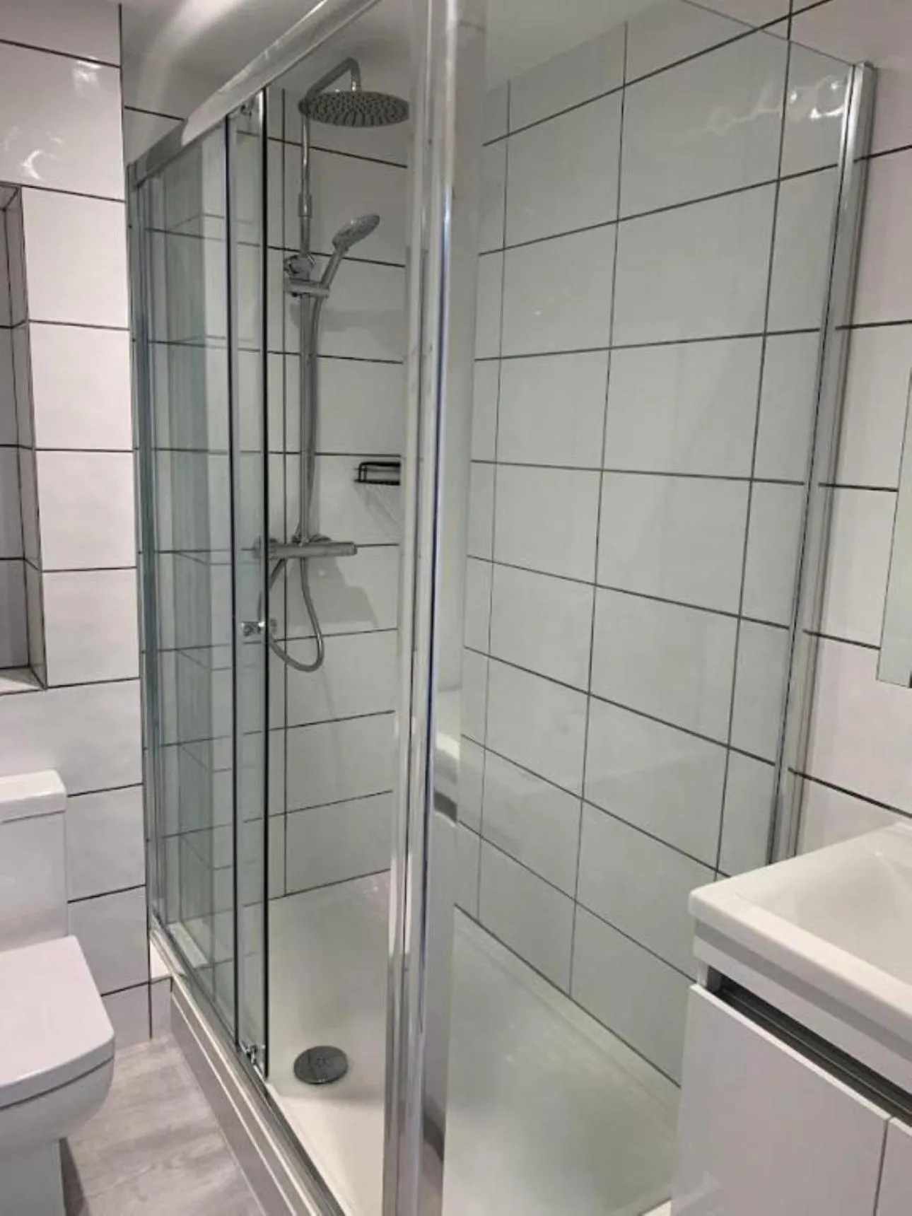 Shower in The Albany Apartments