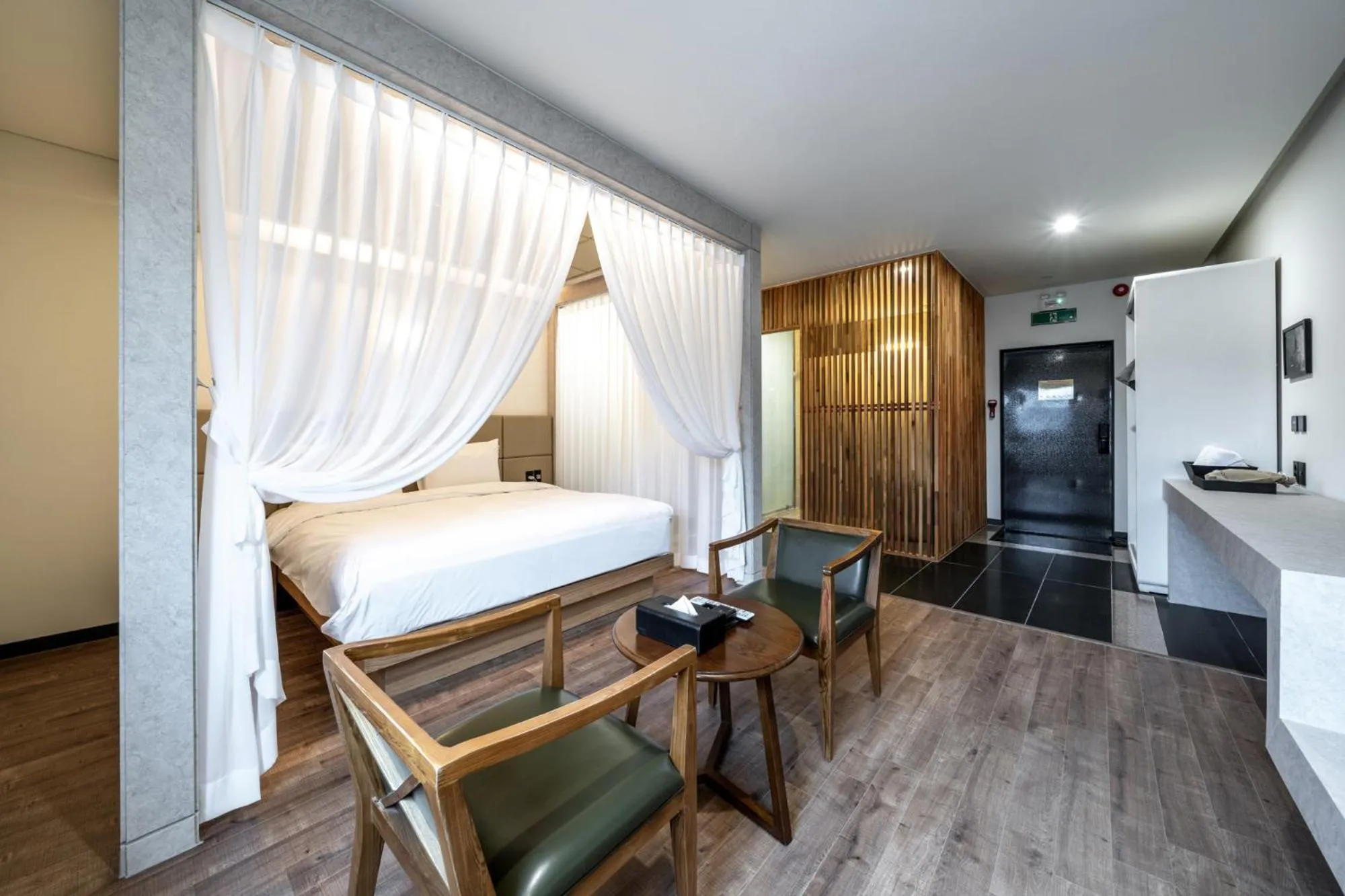 Bed in Jeonju Jazz Around Hotel