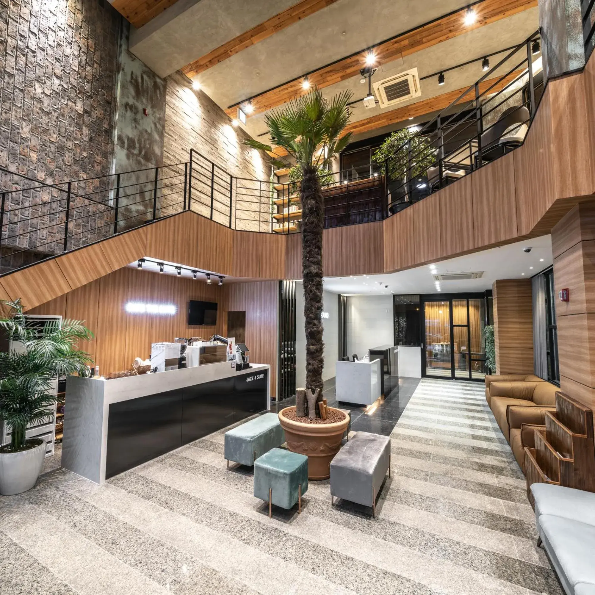 Lobby or reception in Jeonju Jazz Around Hotel Lobby or reception in Jeonju Jazz Around Hotel