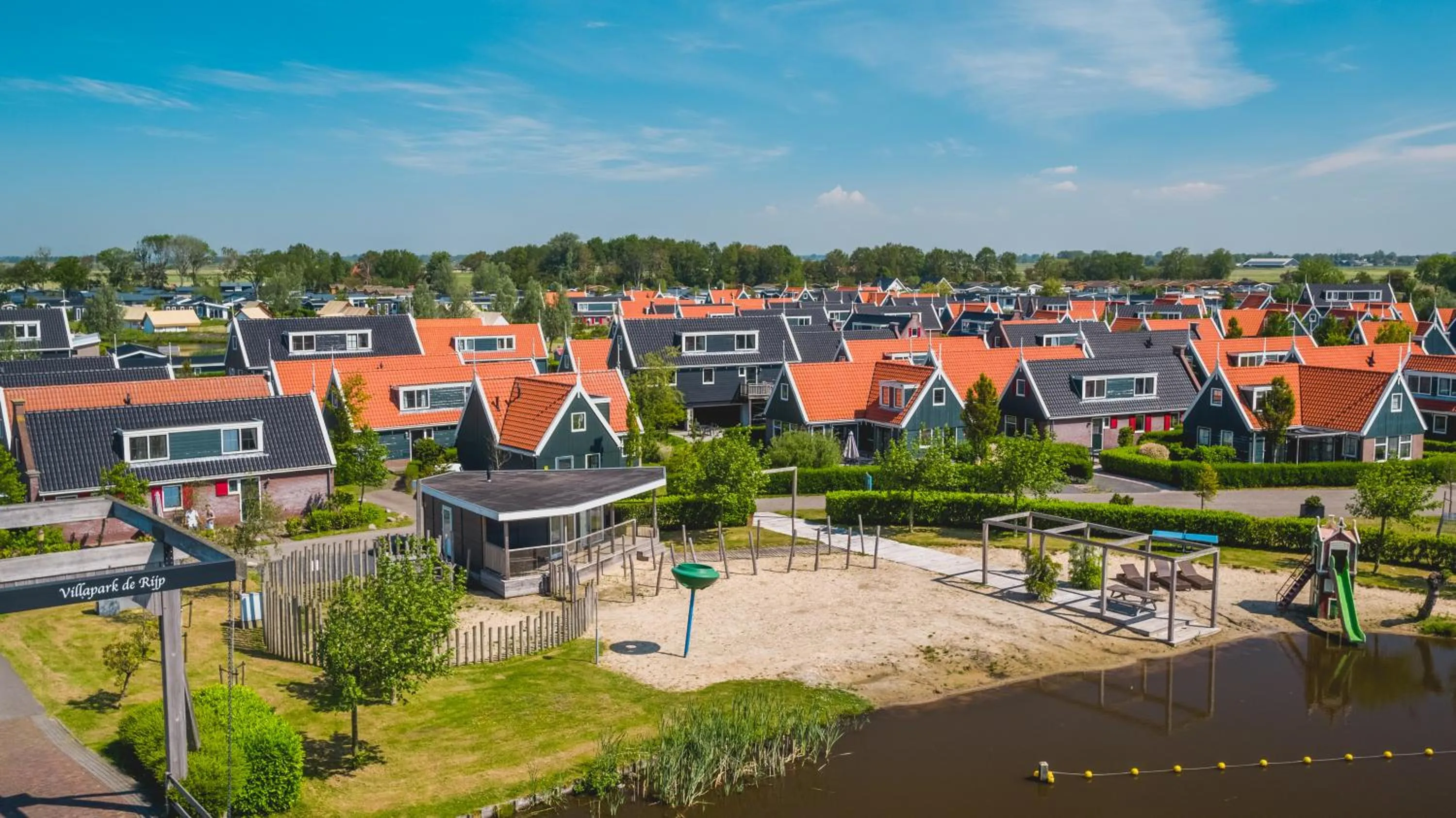Bird's eye view in De Beemster | Holiday park near Amsterdam