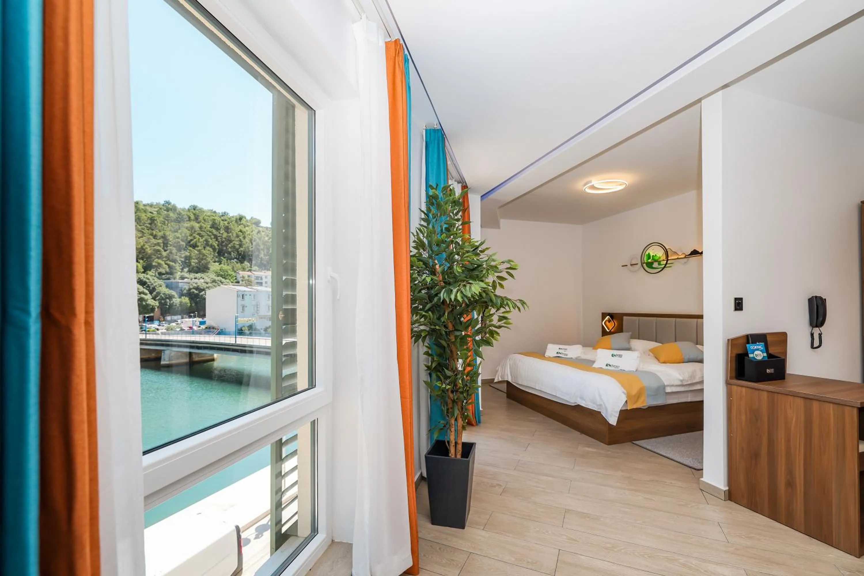 Bed in Hotel Kanjon Zrmanje