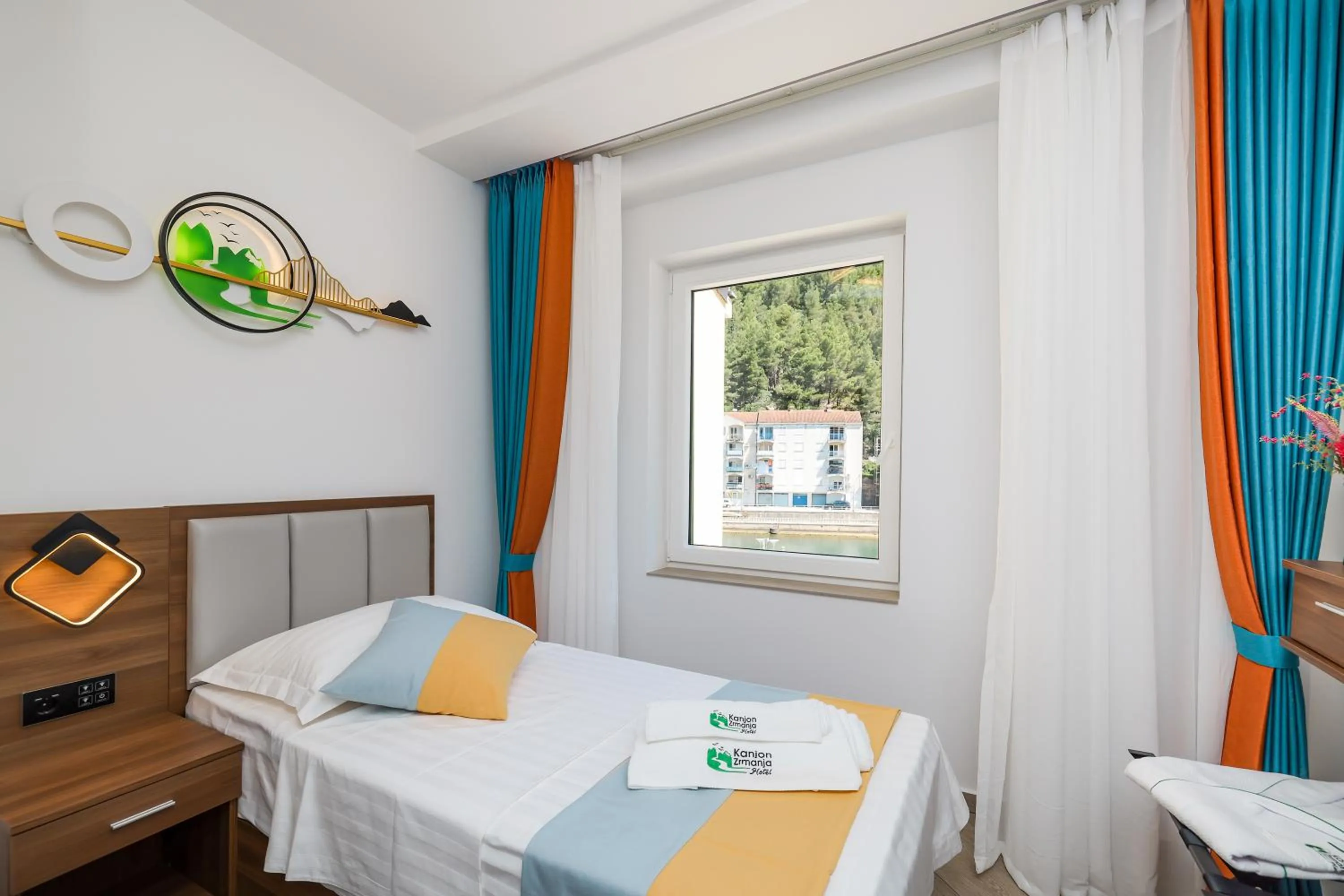 Bed in Hotel Kanjon Zrmanje